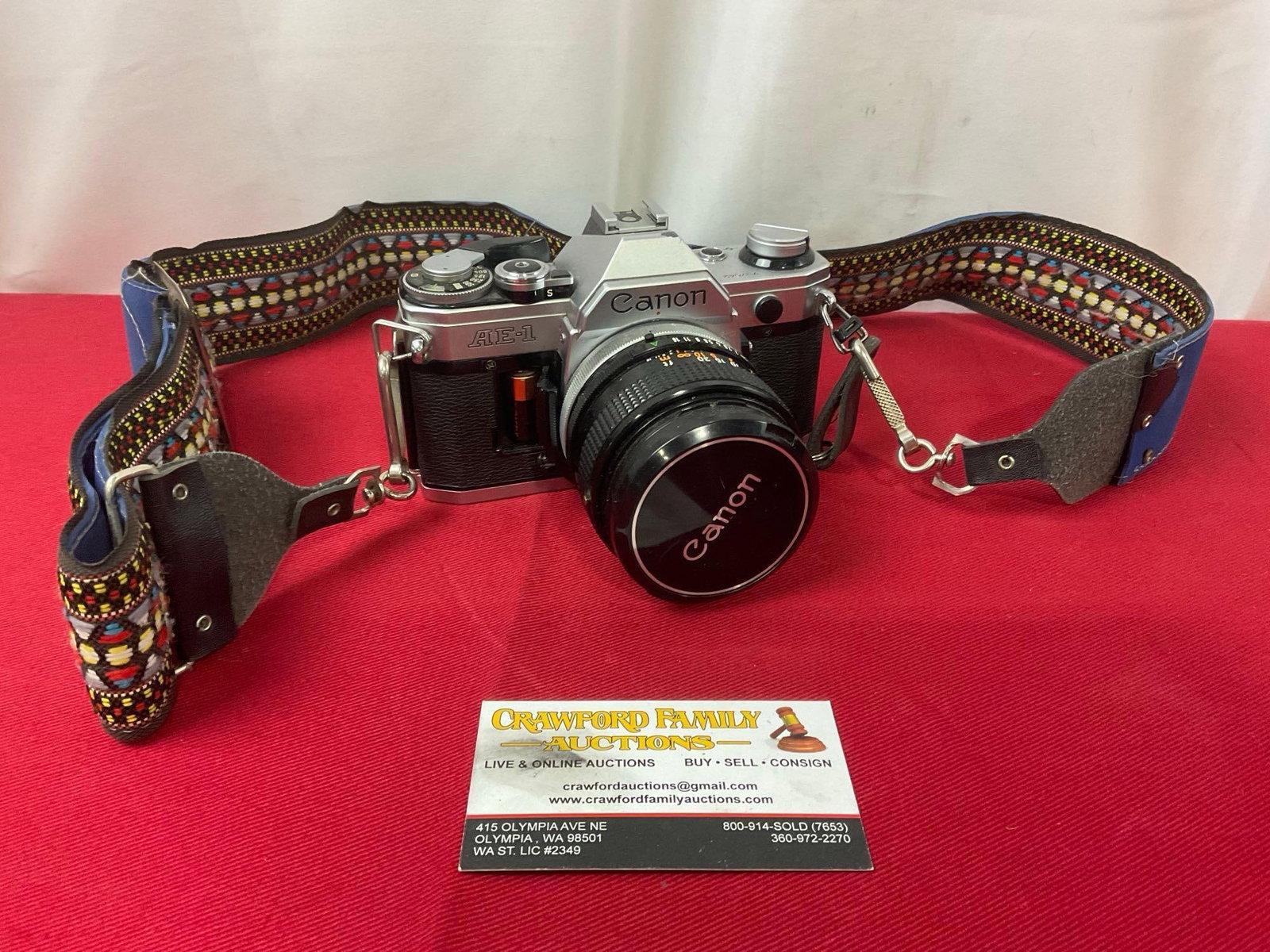 Vintage Canon AE-1 Film Camera w/ Canon FD 50mm Lens (1 of 5)