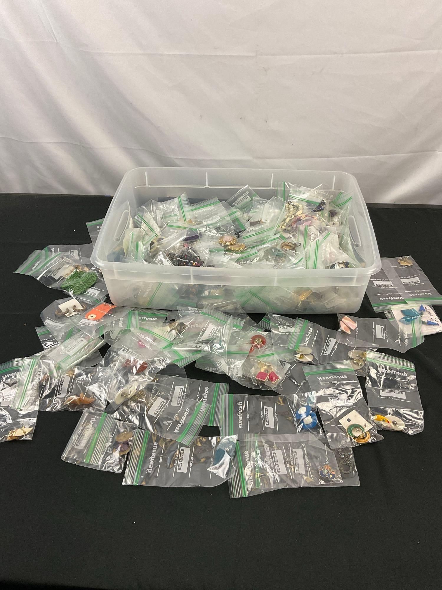 Large collection of well organized Fashion Jewelry, Broches, earrings , Necklaces , pins Some Sig... (1 of 6)