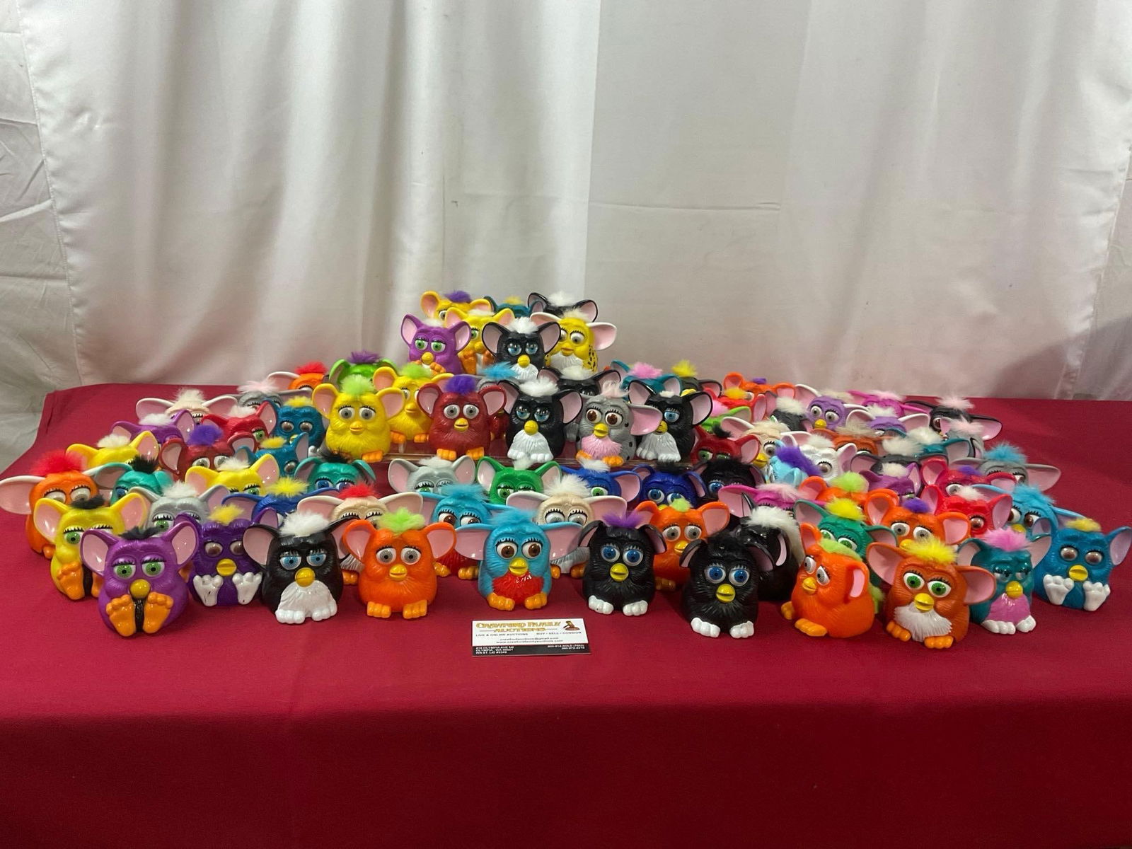 Collection of 82 Furby McDonalds Toys 1998, variety of types and colors, nice variety (1 of 5)