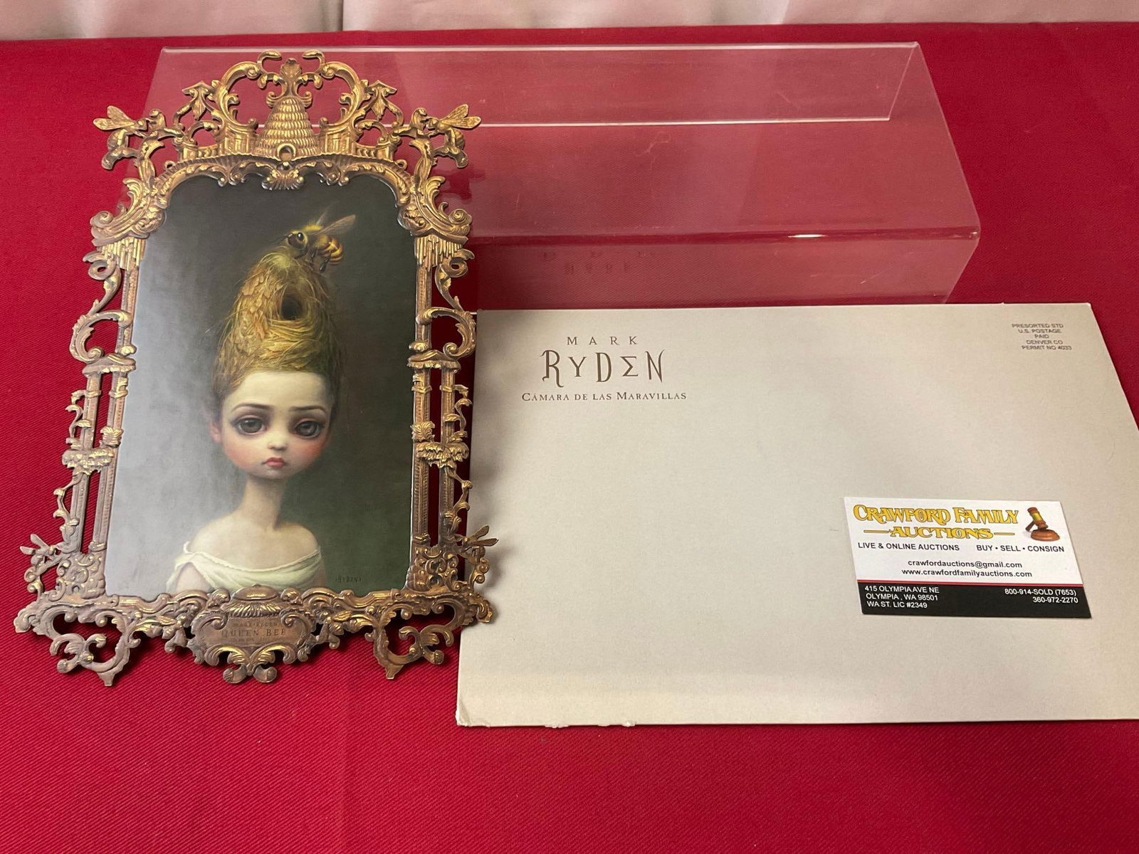 Ornate Invitation to the Camara De Las Maravillas Art Expo from Mark Ryden, in Malaga Spain, 2009 (1 of 4)