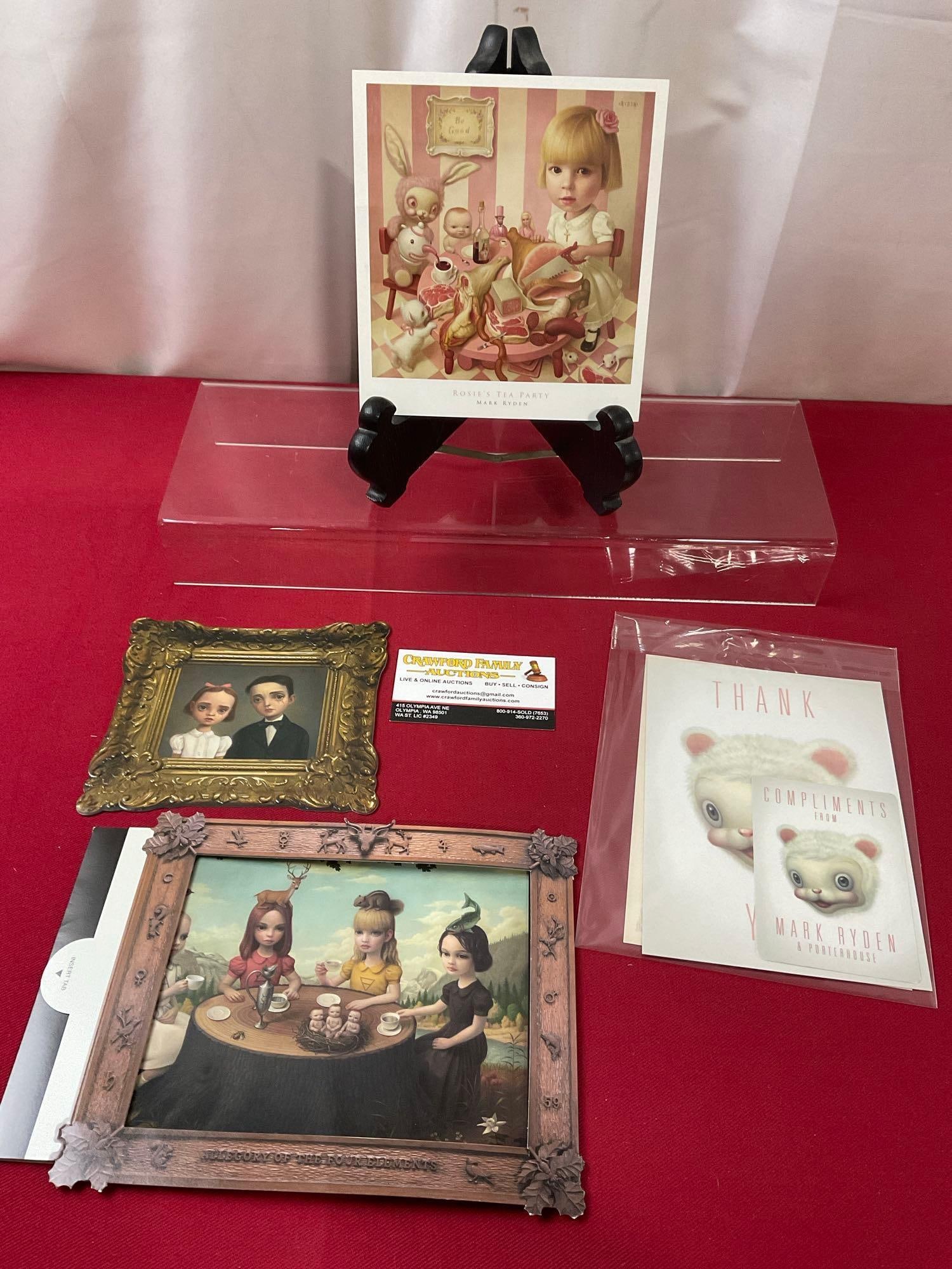 Cards w/ Art from Mark Ryden/ Invitations, The Tree Show, Blood, The Gay 90s, Rosie Tea Party (1 of 8)