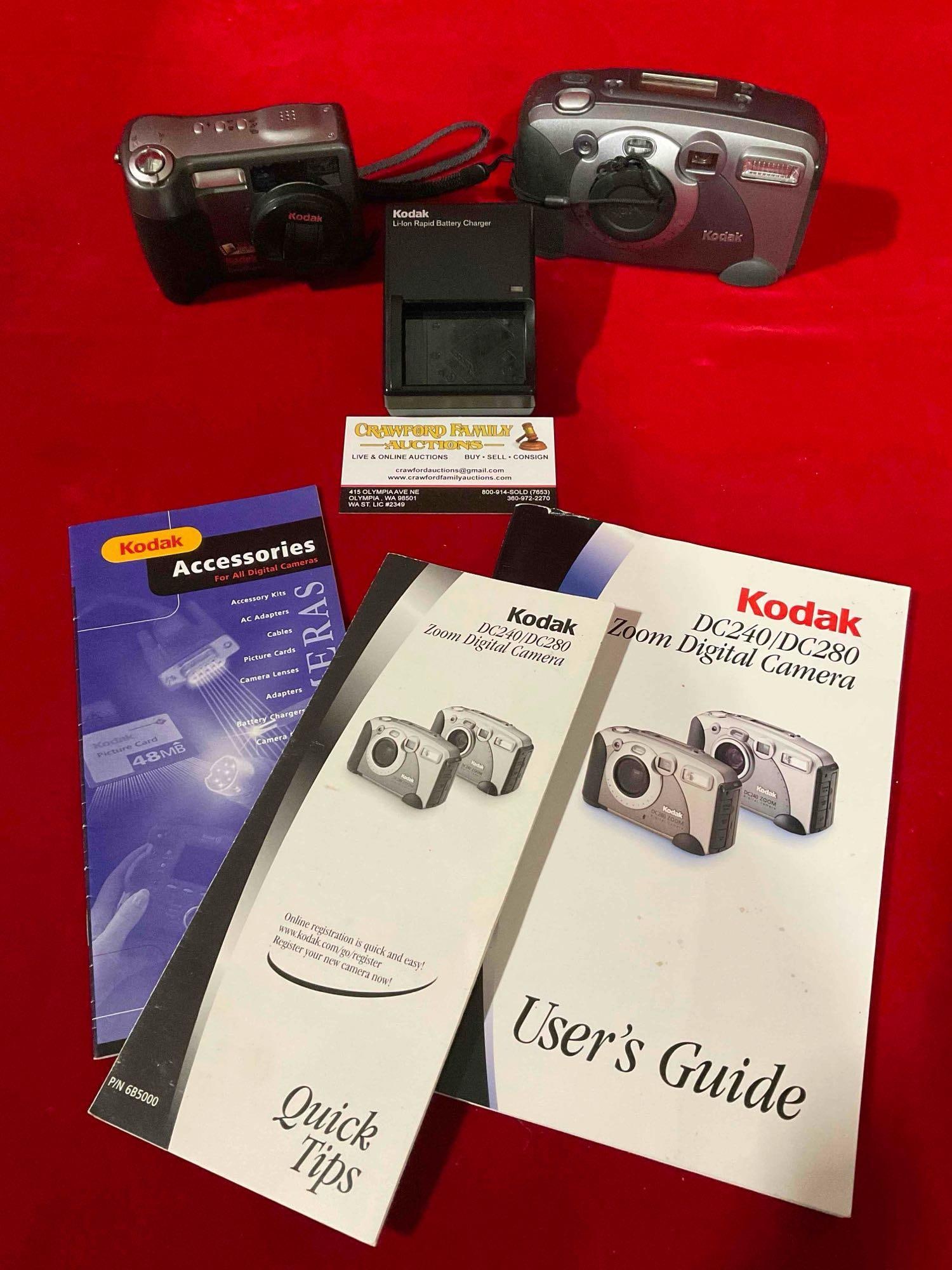 2 pcs Kodak Digital Cameras & Accessories. Models DC240 & EasyShare DX7630. See pics. (1 of 5)