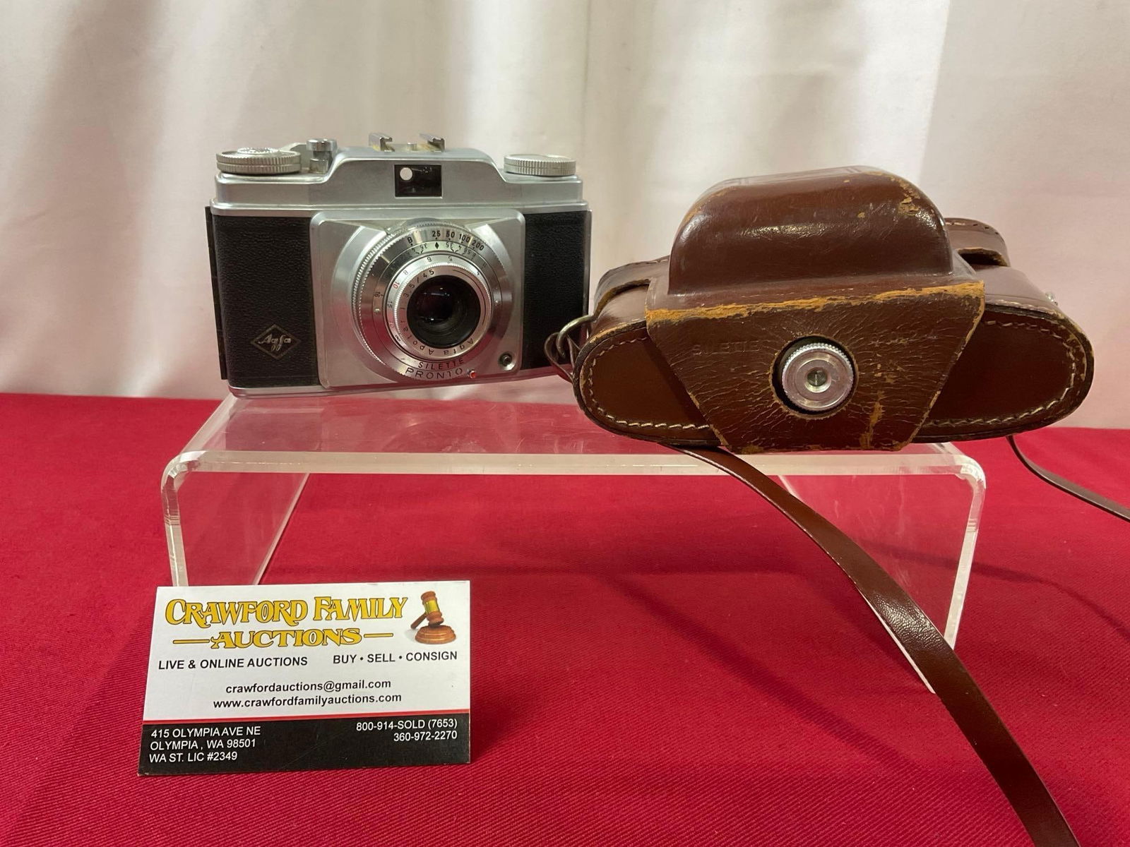 Vintage Film Camera, Agfa Silette Pronto w/ Apotar 3.5 Lens, w/ Field Case (1 of 4)