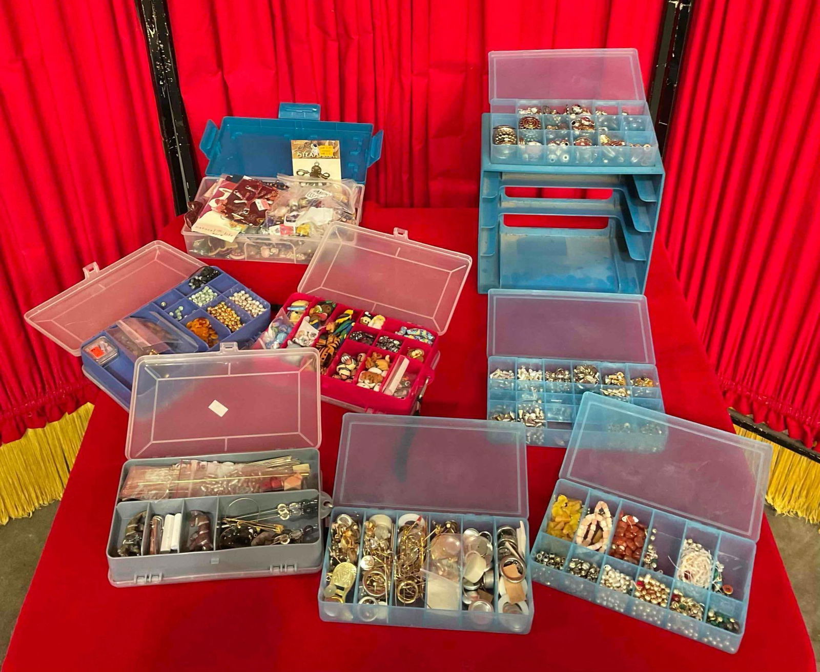 Uncounted Beading & Jewelry Making Supply Assortment. Spacers, Clay Beads & More! See pics. (1 of 10)