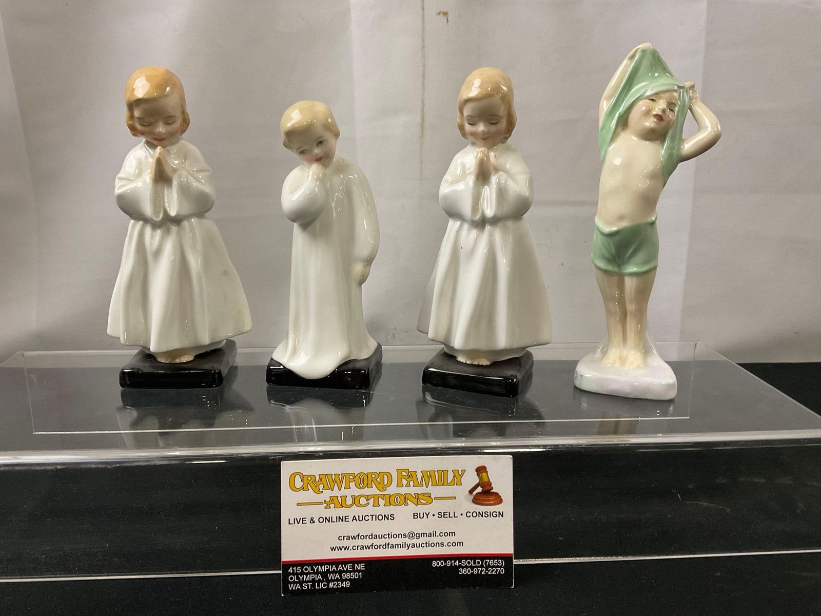4x 1970s Royal Doulton Porcelain Statues, 2x Bedtime, Darling, & To Bed (1 of 5)