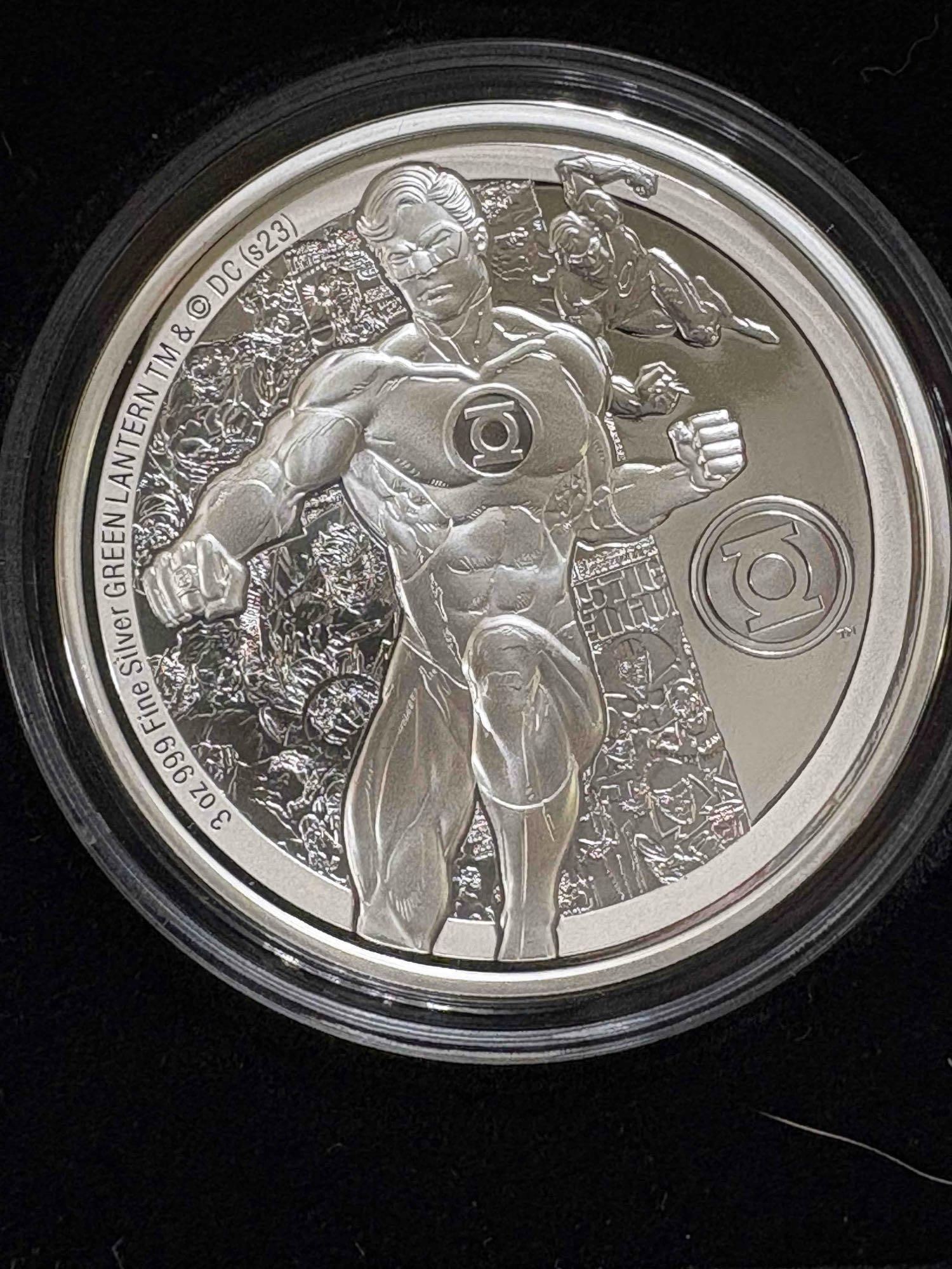 2023 New Zealand Mint DC Comics Green Lantern 3 oz .999 Silver coin only 1000 Minted (1 of 4)