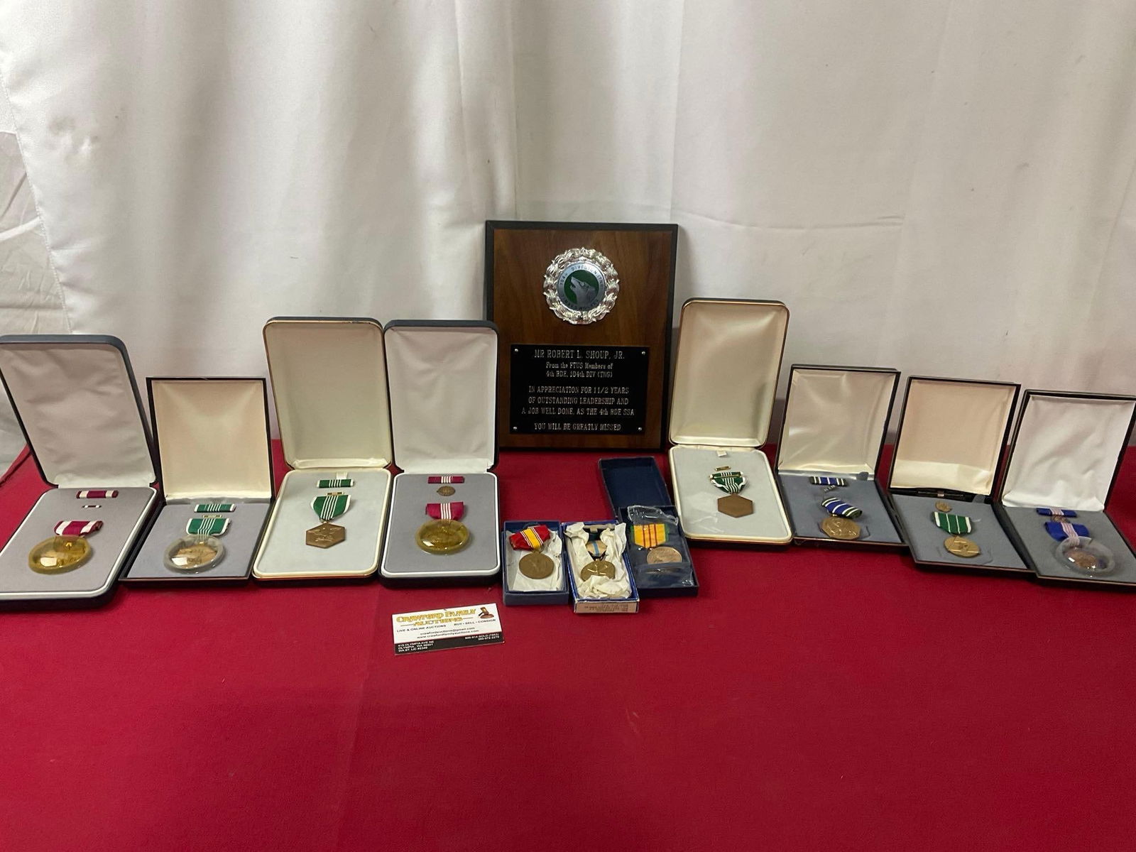12 US Army Medals & Accommodations, in original Award Boxes, Medal for Merit, National Defense &m... (1 of 5)