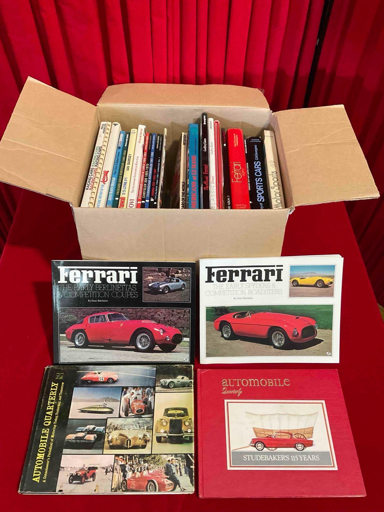 20+ pcs Vintage Car & Racing Book Collection. Ferrari, Automobile Quarterly & More! See pics. (1 of 6)