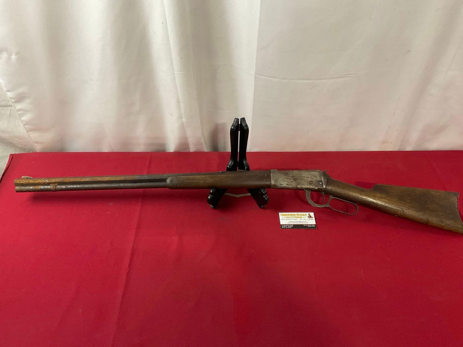 Antique Winchester model 1894 30-30 Lever Action Rifle, 25.5 inch barrel, SN:71054: SN:71054 . Was manufactured 1896 NO FLL See lot #1. Appears to be in fair to good shape, there is corrosion on one side of the barrel, and fleck other places on the finish. The barrel measures a