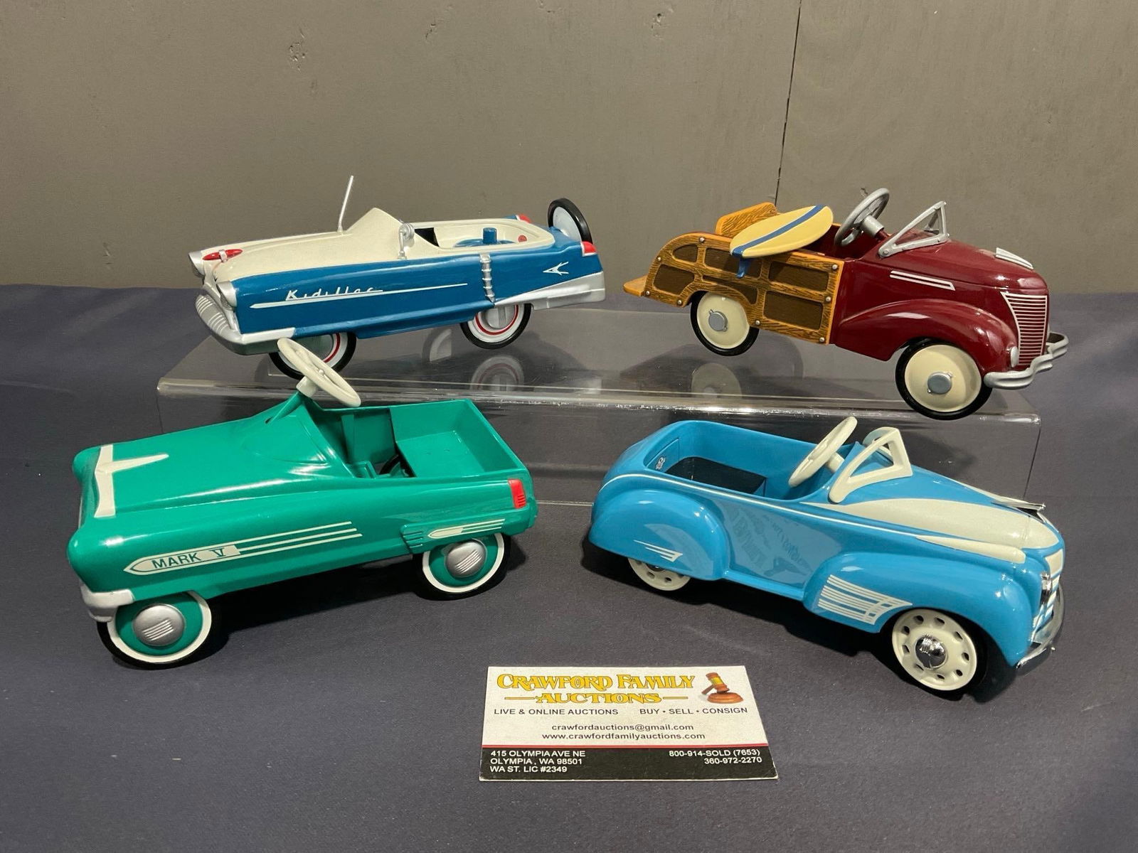 4 Hallmark Galleries, Kiddie Car Classics, 59 Deluxe Kidillac, Oldsmobile, Ford Station Wagon & m... (1 of 5)
