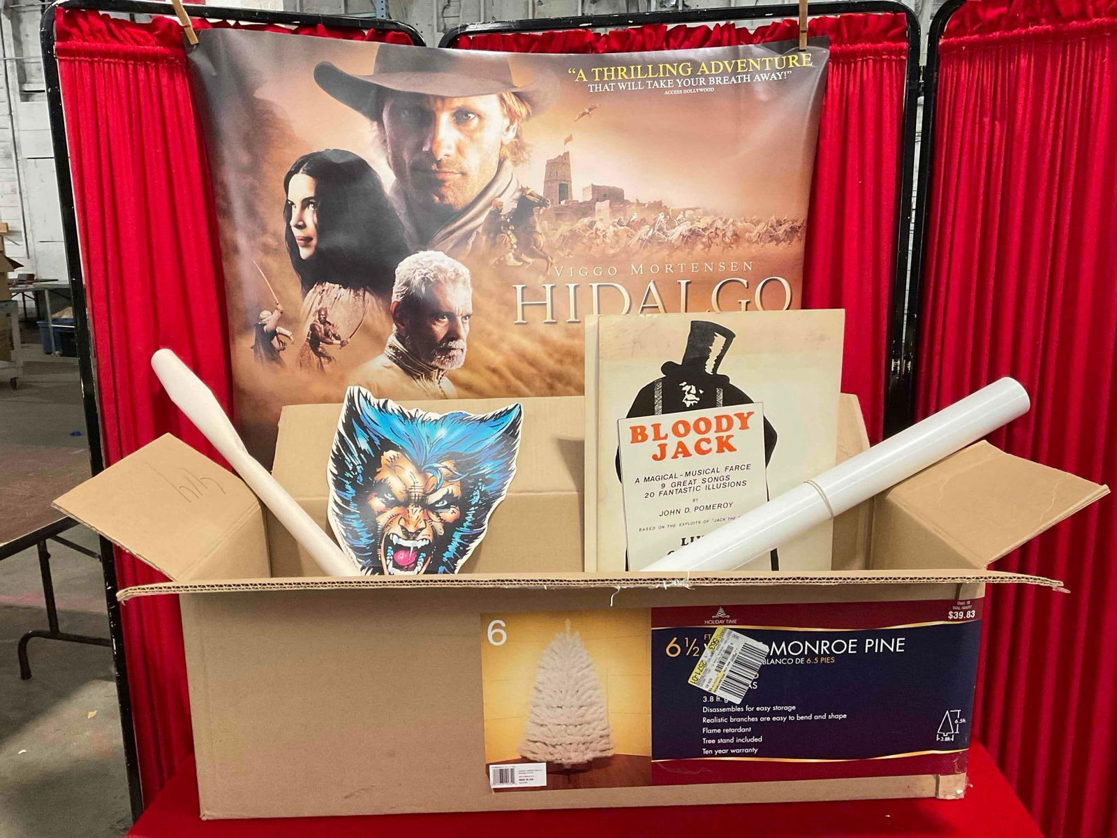 Vintage Poster Mystery Box! Hidalgo Paper Poster, Bloody Jack Posters & Much More! See pics.: Vintage Poster Mystery Box! Hidalgo Paper Poster, Bloody Jack Posters & Much More! At least 10 posters. some are wrinkled and stained indicative of age, otherwise Look to be in good quality. Condi