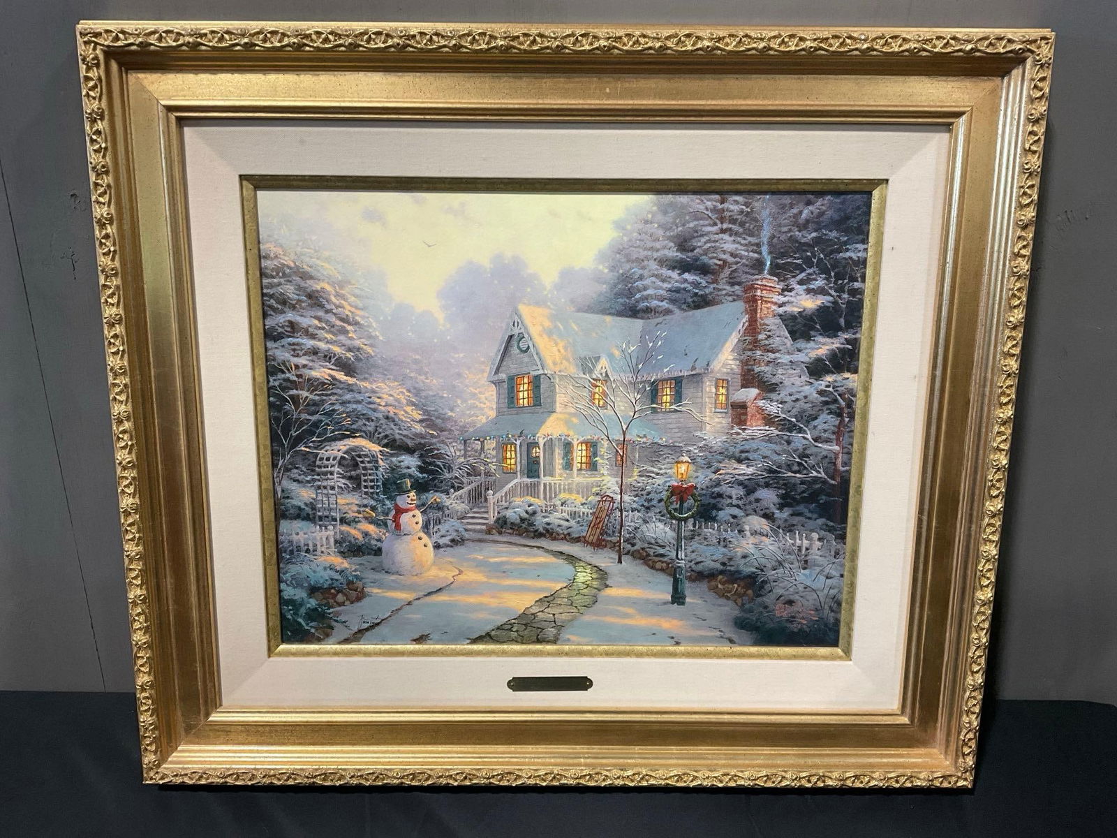 Framed Thomas Kinkade Accent Print, The Night Before Christmas, 26h x 30w inches (1 of 7)