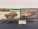 Pair of AMT Model Car Kits, 1:25 Scale, George Barris Fireball 500 & 1967 Barracuda Fastback