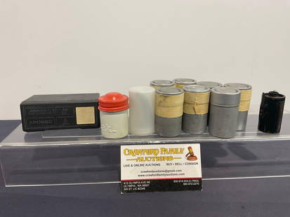Set of 11 Leica Ernst Leitz Wetzlar Film Rolls, some still sealed: Appears to be in good shape. The piece measures approx 4.5h x 6.5w x 5d inches. See pics. E-414