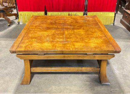 Vintage Lane Wood Coffee Table w/ Handsome Maple Burl Veneer. Very Good Condition. See pics.: Vintage Lane Wood Coffee Table w/ Handsome Maple Burl Veneer. Very Good Condition. Minor wear indicative of age, condition is otherwise very good. Measures 38" x 38" x 16" DM-4130&nbsp;*Freight Requir