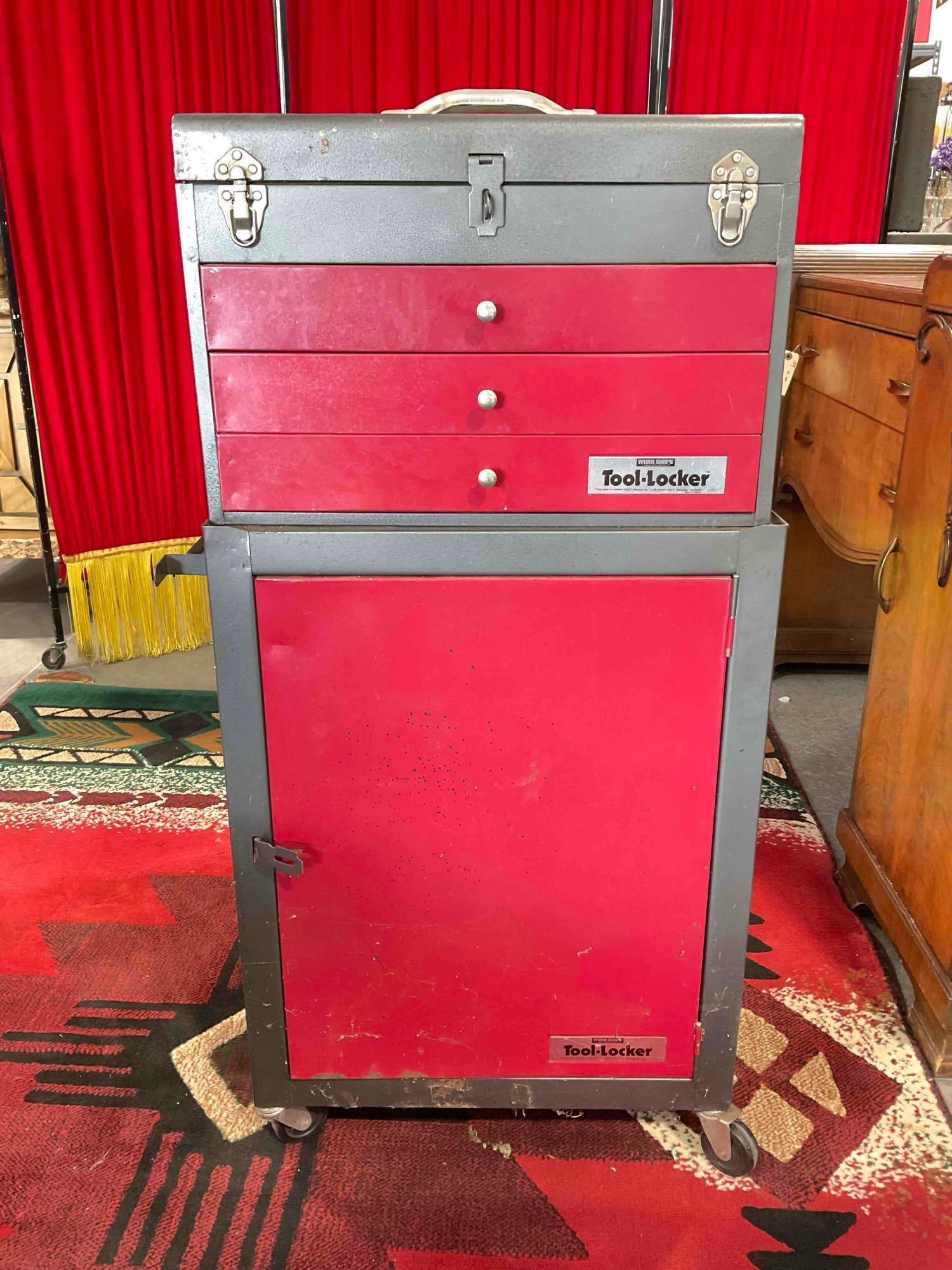 Work Shop's Tool Locker Rolling Locker Tool Box Chest. Very Good Condition. See pics. (1 of 6)