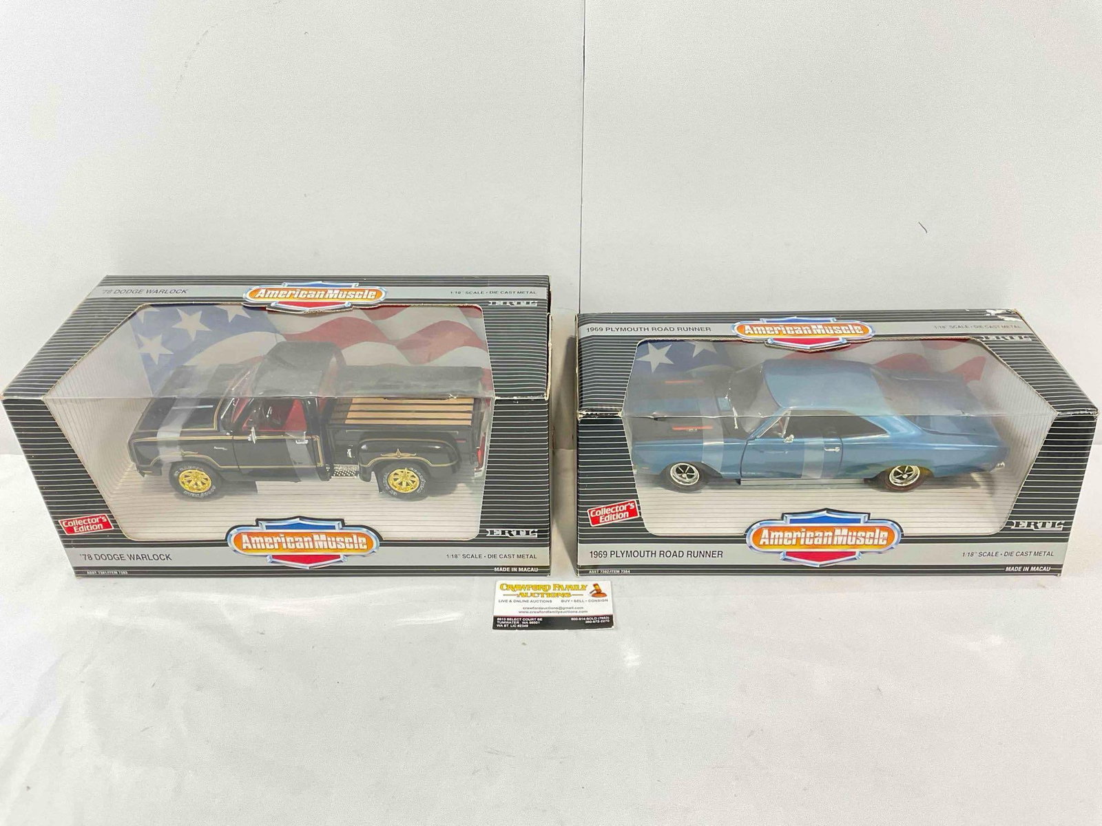 2 pcs NIB ERTL American Muscle 1:18 Scale Die Cast Model Cars, '78 Dodge Warlock & More! (1 of 5)