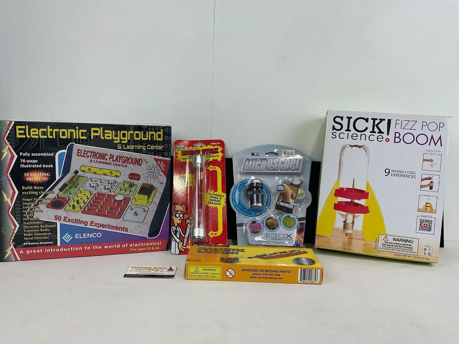 5 Educational Toy Kits, Electronic Playground, Energy Stick, Phone Microscope, Sick Science &Magn... (1 of 11)