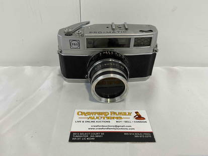 Vintage Makita Pro-Matic 35mm Camera No. 1235795 w/ Seikosha SLV Shutter. Untested, As Is.: Vintage Makita Pro-Matic 35mm Camera No. 1235795 w/ Seikosha SLV Shutter &amp; mamiya-Sekor Lens no. 352254. Untested, As Is. minor wear, condition is otherwise very good. Measures 5" x 3" x 4" DM-442