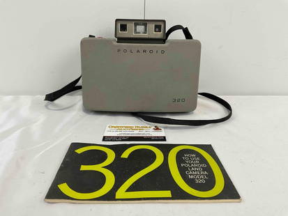 Vintage Polaroid Model 320 Land Camera Film Camera w/ Manual. Untested, As Is. See pics.: Vintage Polaroid Model 320 Land Camera Film Camera w/ Manual. Untested, As Is. Looks to be in good shape. Measures 7" x 4" x 6" DM-4420