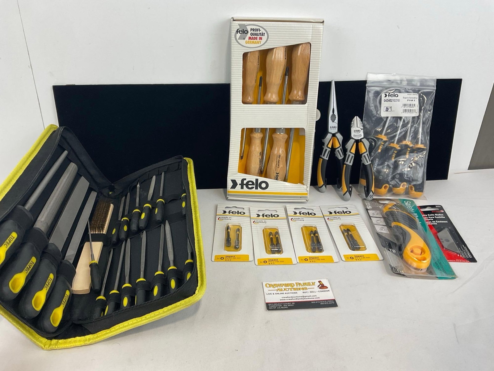 Selection of German made Felo Tools, Screw Bits, Screwdrivers, Pliers & File Kit (1 of 3)