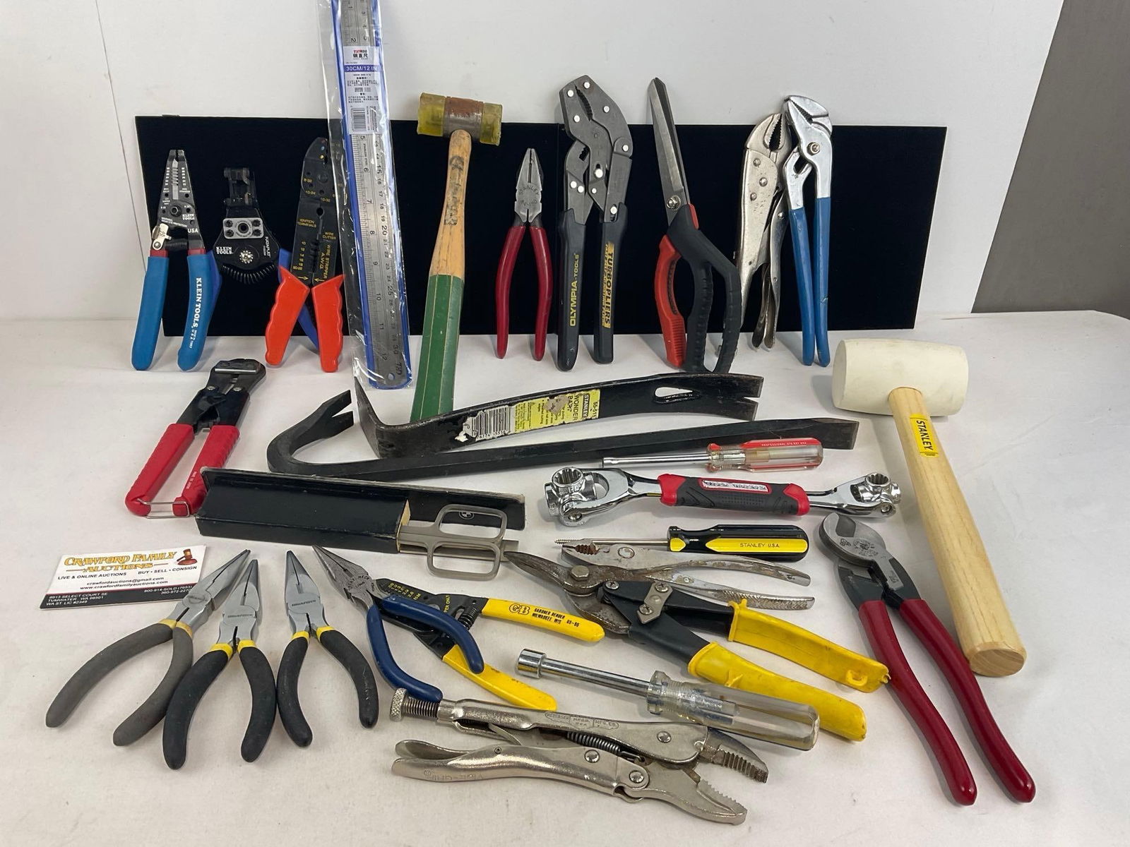 Large Assortment of Electrical Tools, Mallets, Pliers, Prybars & more, approx 28 pieces (1 of 7)
