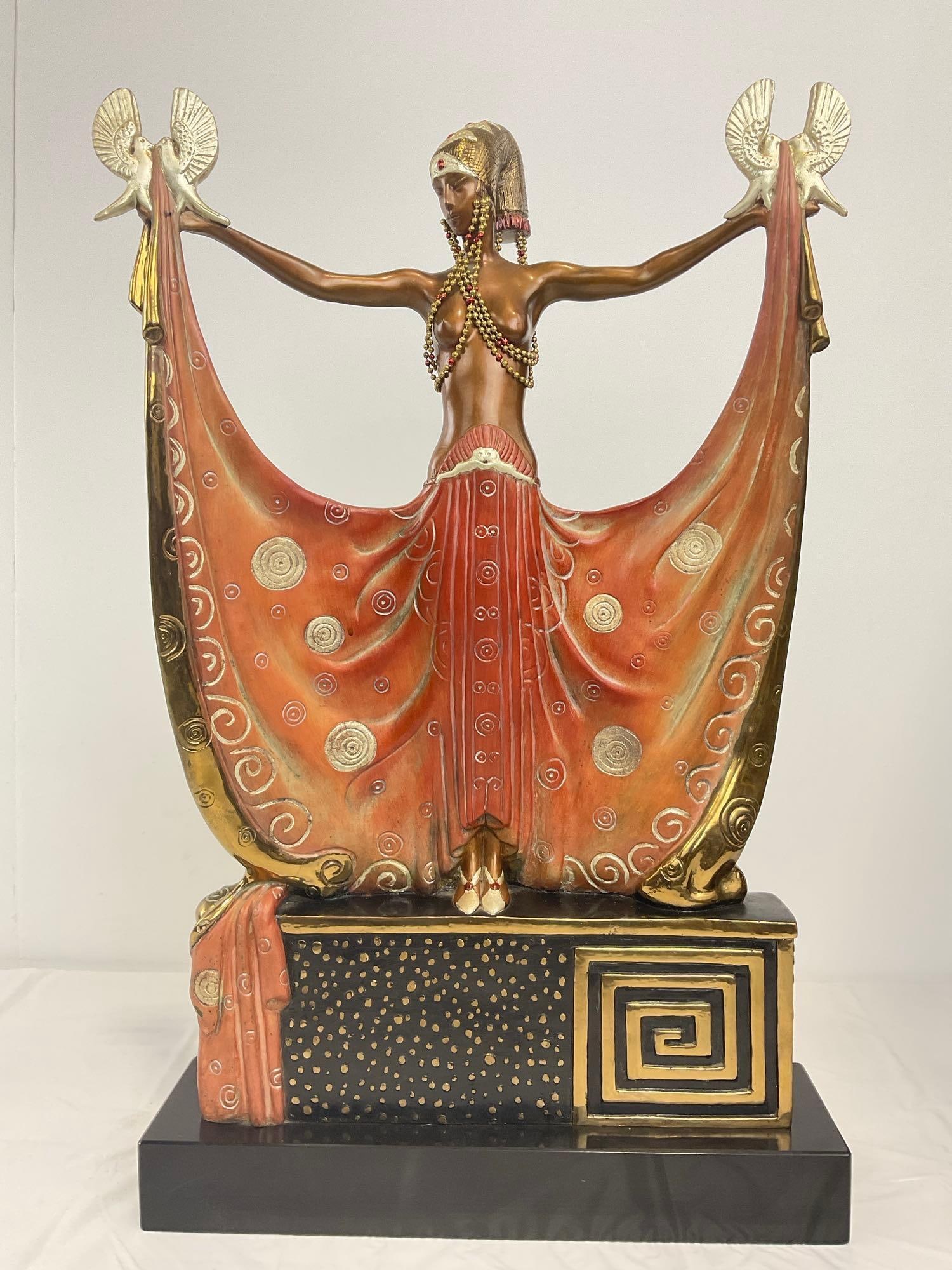 Fine ERTE Bronze Sculpture - VenusLTD ED 291/375 1987 Chalk & Vermillion& Seven Arts w/ COA (1 of 20)