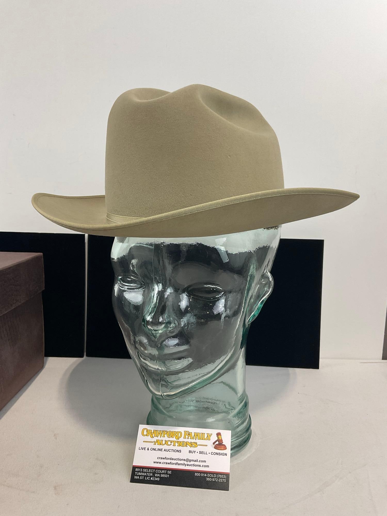 Vintage Beaver Felt The Open Road XXX Stetson Hat Size 7 1/4 (1 of 5)