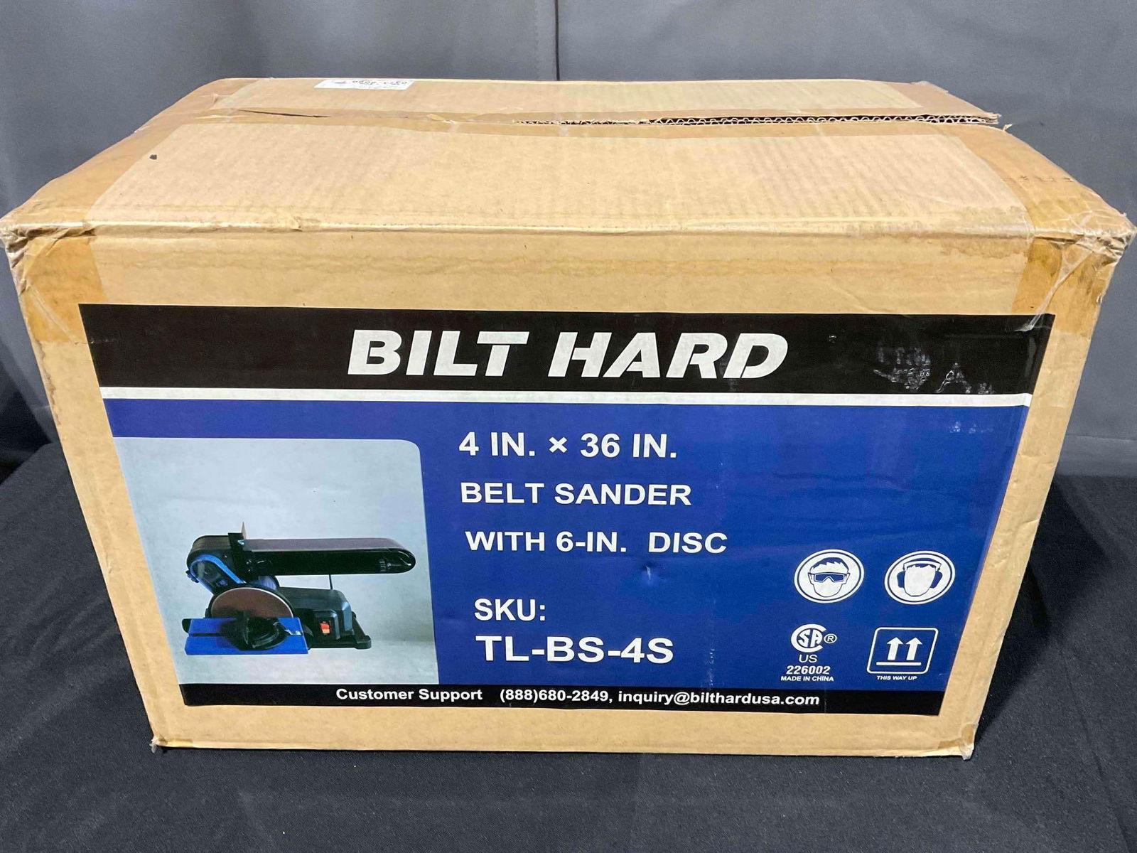 NIB Bilt Hard 4" x 36" Belt Sander w/ 6" Disc TL-BS-4S. Sealed, Excellent Condition. See pics. (1 of 5)