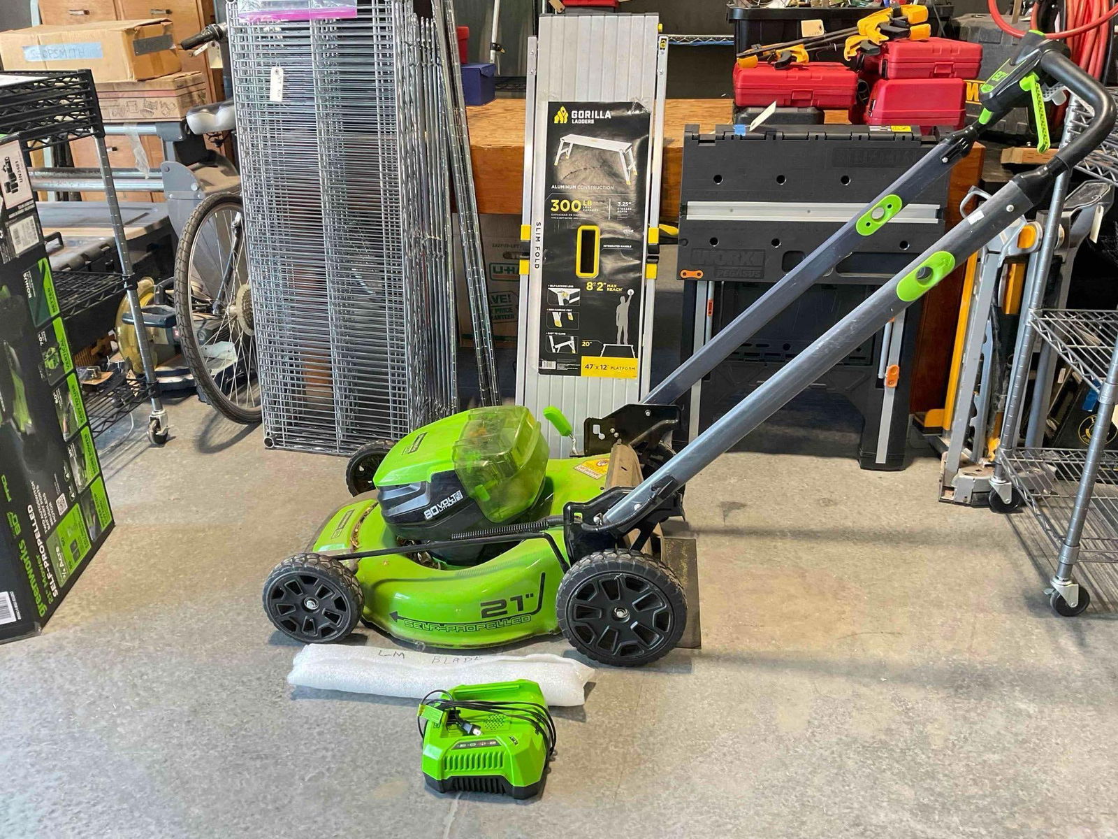 Greenworks MaxPower 80 Pro 21" Lawnmower w/ Accessories & Original Box. Tested, Works. (1 of 7)