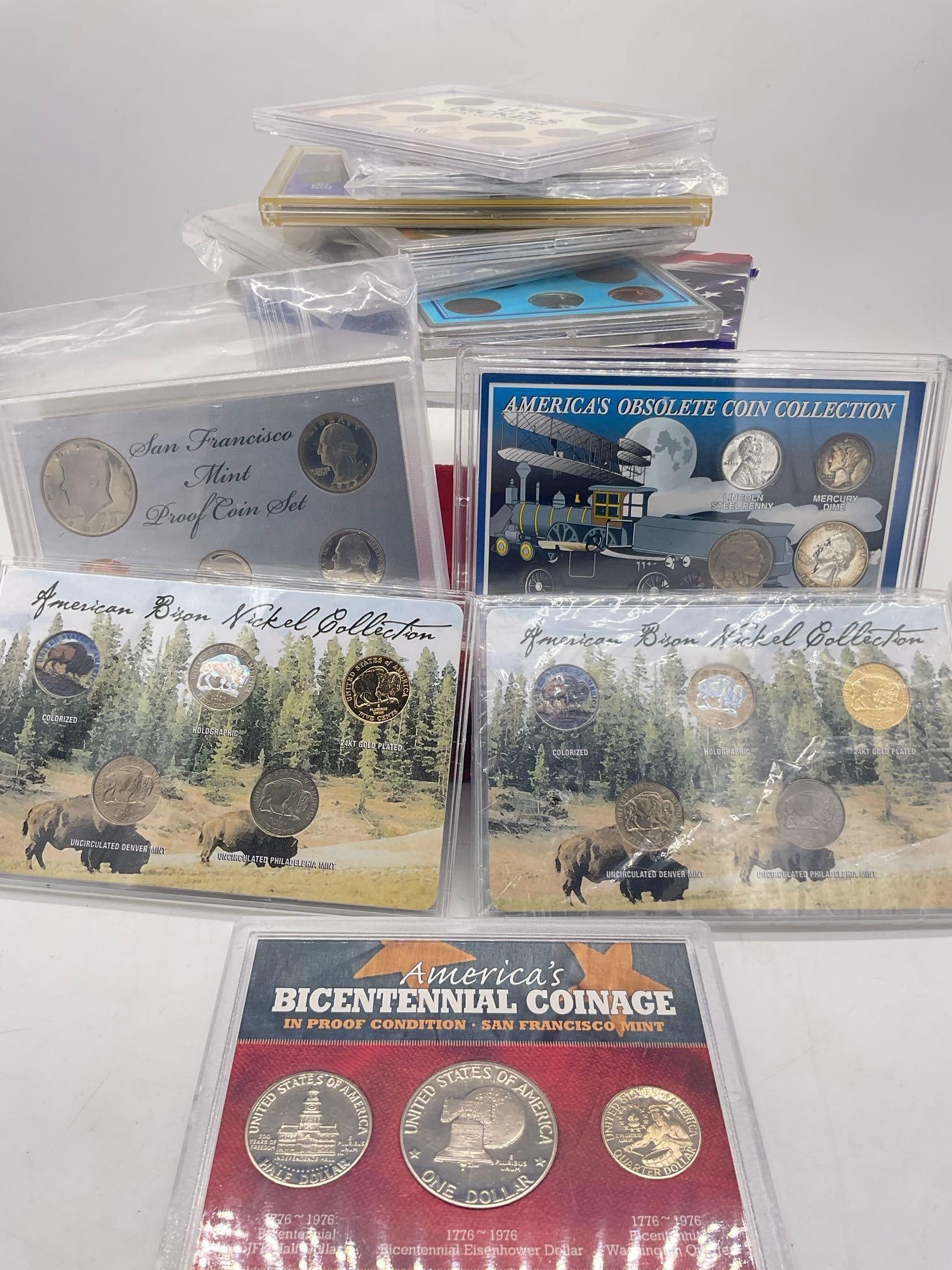 large selection of slabbed US coin collections (1 of 8)