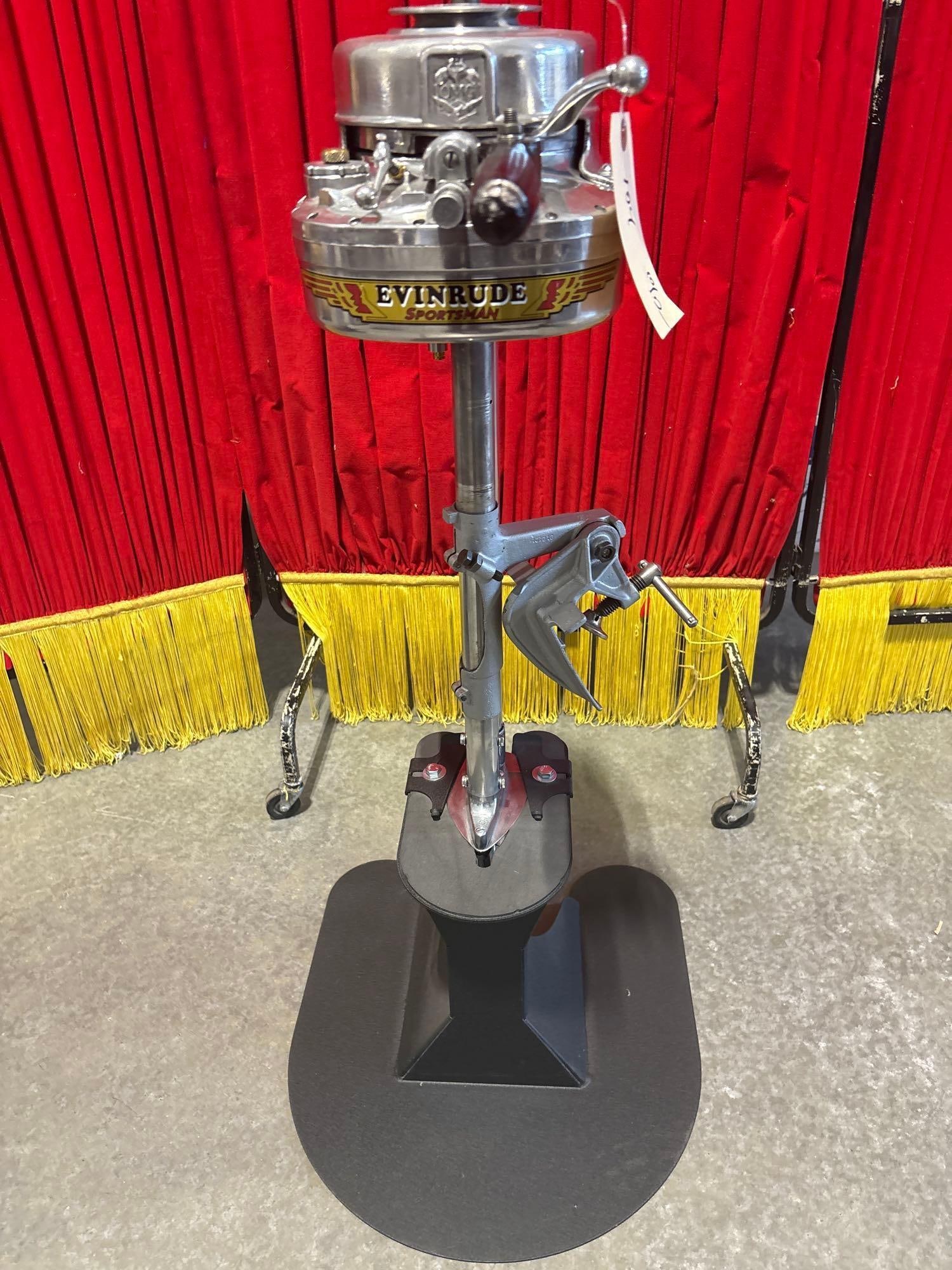 Vintage most likely 1930's Evinrude Elto outboard motor w/ stand for display nice piece (1 of 6)