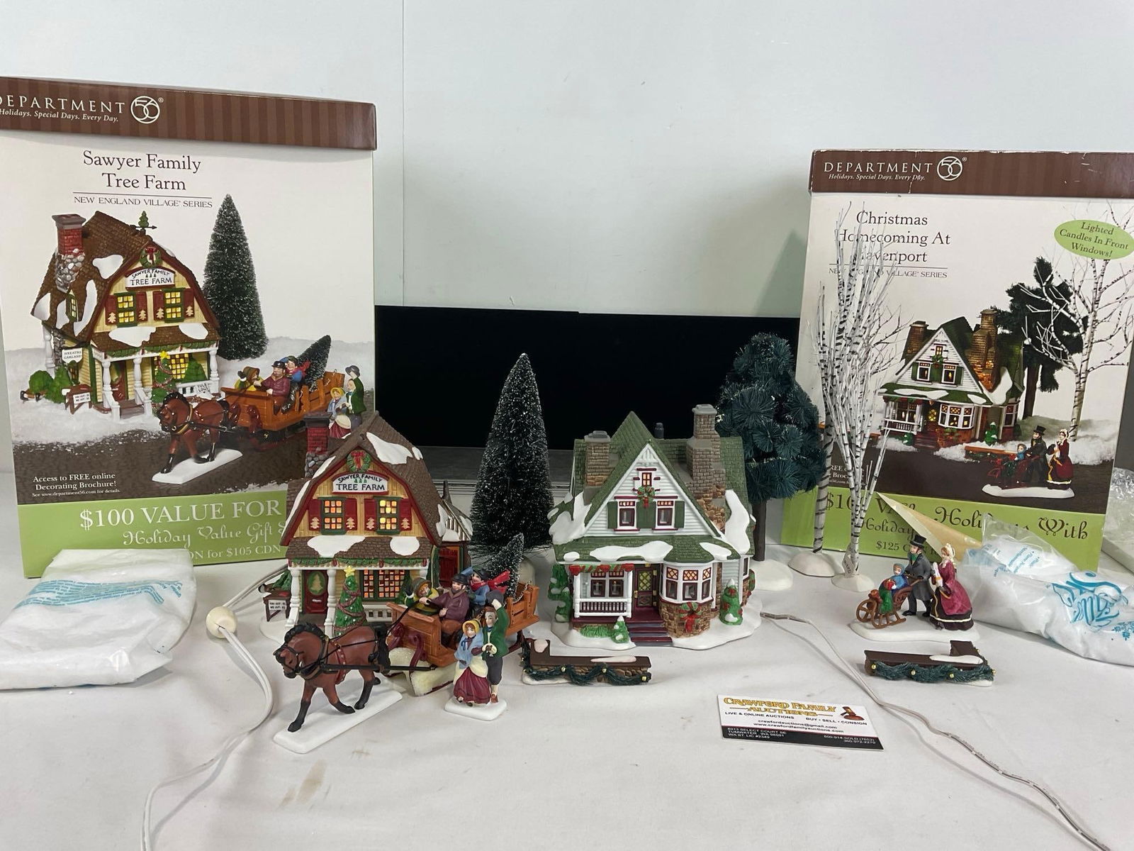 Department 56 Model Buildings in box, Sawyer Family Tree Farm & Christmas Homecoming at Havenport (1 of 3)