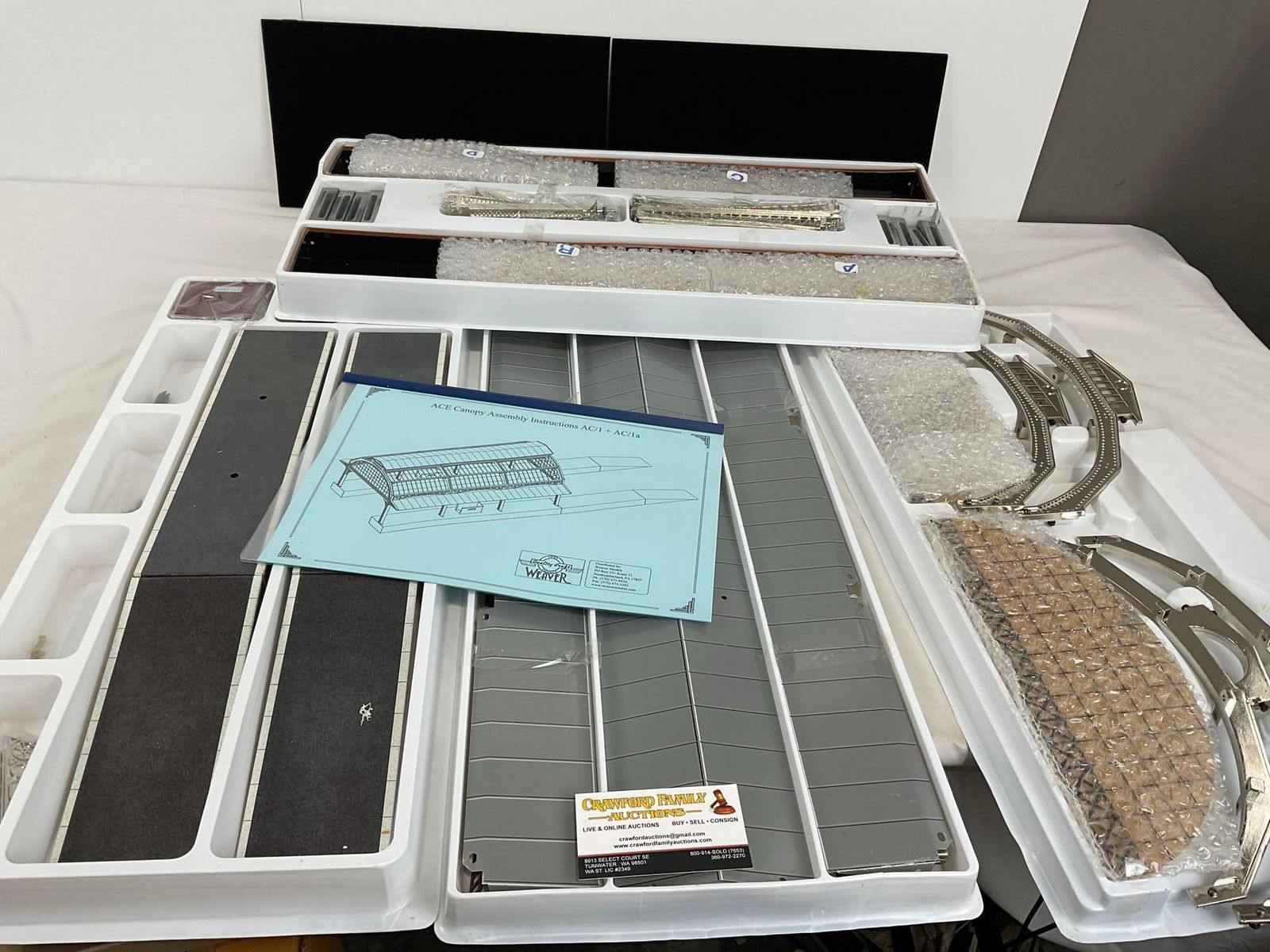 Ace Trains London Gauge 0 Station Canopy Kit, Constructor Series, unassembled in original box (1 of 7)