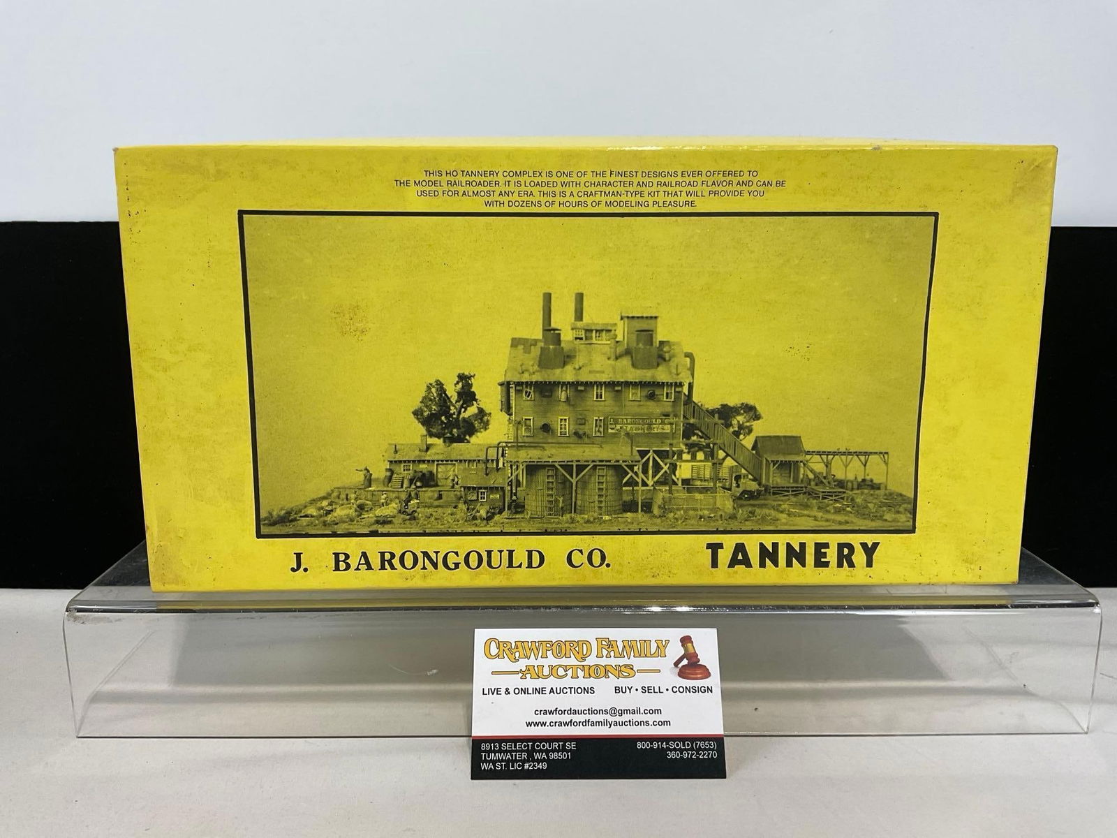 Vintage Fine Scale Miniatures, J. Barongould Tannery HO Train Decor Piece in box, 4h x 14w x 7d i... (1 of 4)