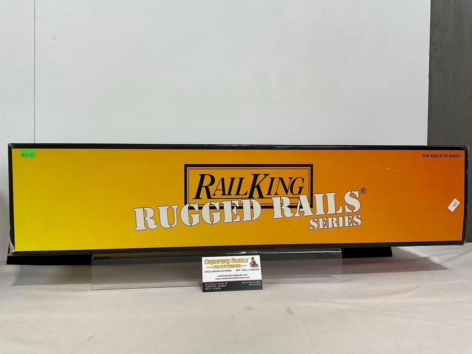 Rail King Rugged Rails Train Engine, 2-8-0 Steam Engine, Great Northern w/ Proto Sound, LNIB (1 of 7)