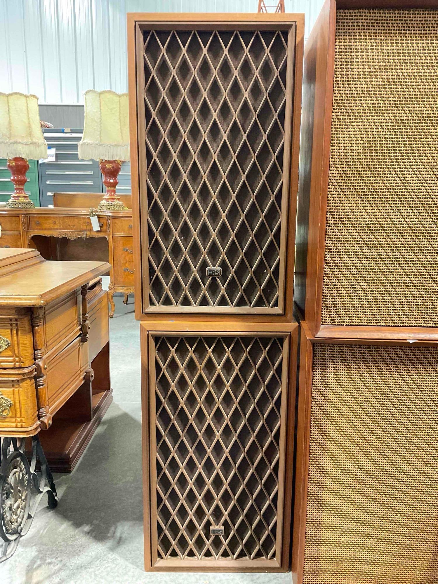 Pair of Vintage RS Radio Shack Nova 8B Floor Box Speakers. Untested, As Is Condition. See pics. (1 of 8)