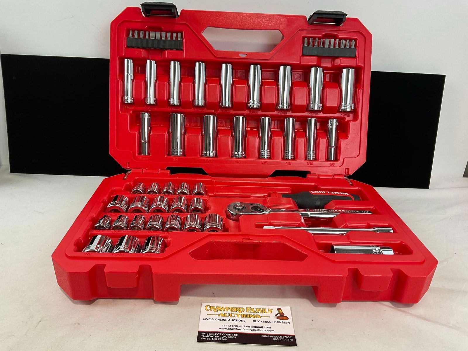 NIB Craftsman 61 pcs SAE/Metric Mechanics Tool Set CMMT45061 in case (1 of 5)