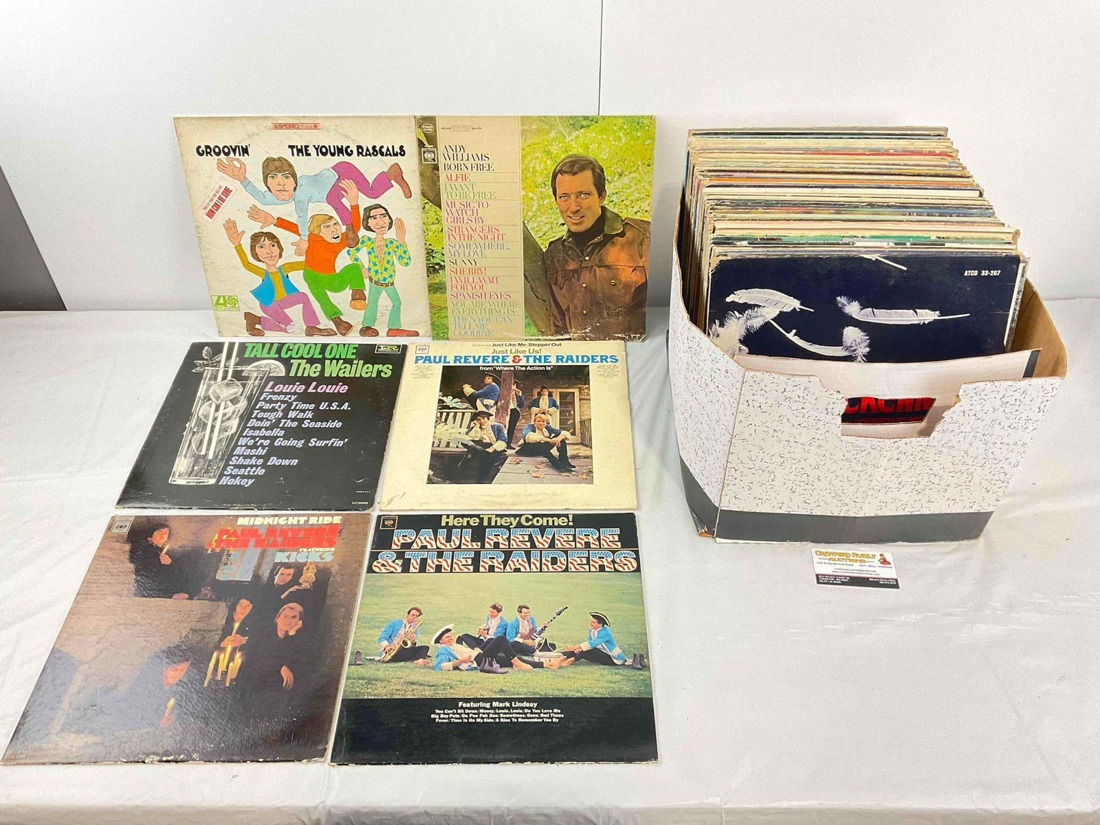 50+ pcs Vintage LP Album Record Music Collection, incl. The Wailers, Andy Williams & More! (1 of 4)