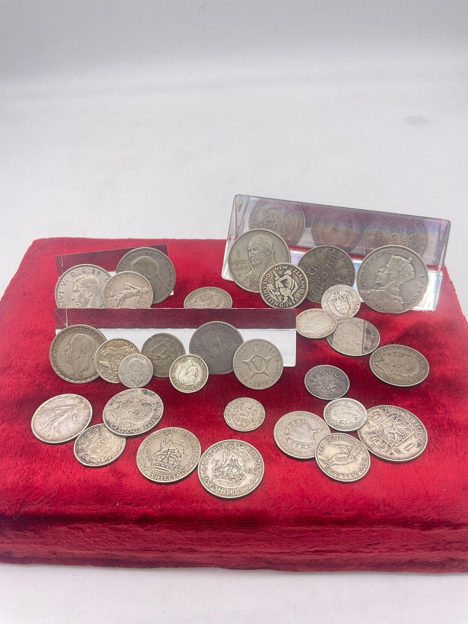 Large Selection of Vintage and Antique World Foreign silver coins See description (1 of 5)