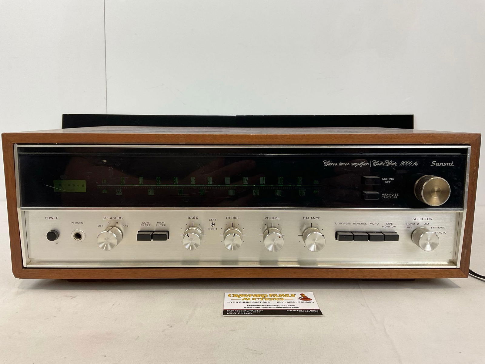 Vintage Sansui Solid State Am/Fm Stereo Tuner Amplifier, tested & powers on, 7h x 19w x 18d inches (1 of 5)