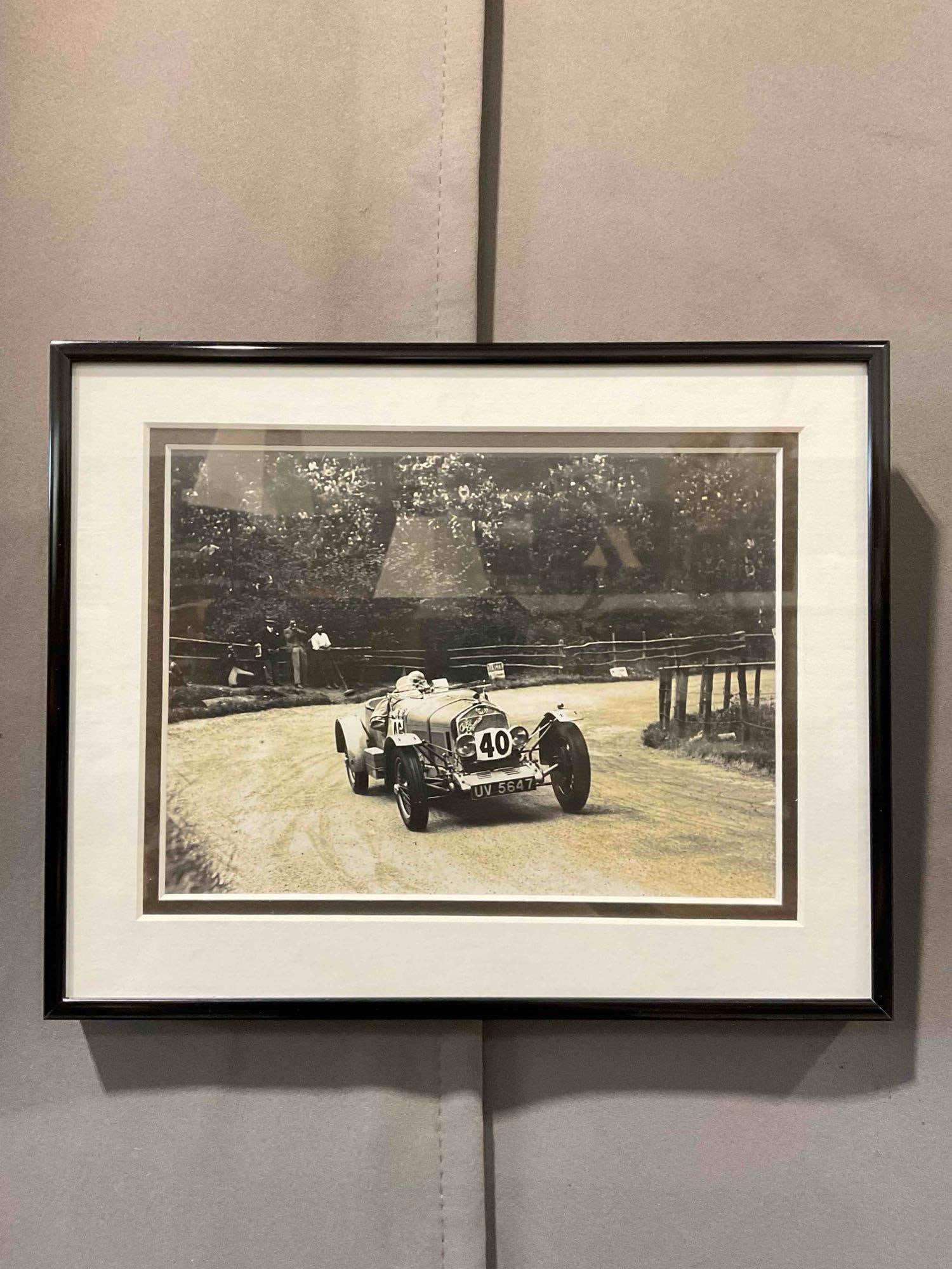 Framed Photo Print of Lord Howe Driving Alfa Romeo at Shelsley Walsh, 1930. See pics. (1 of 4)
