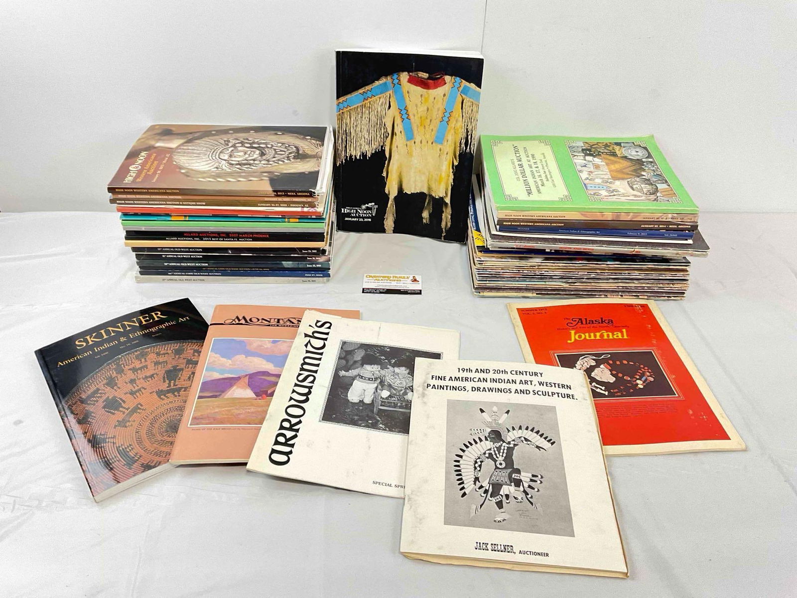 56 pcs Native American Publications, incl. Auction Catalogues & Arizona Highways Magazine. (1 of 6)