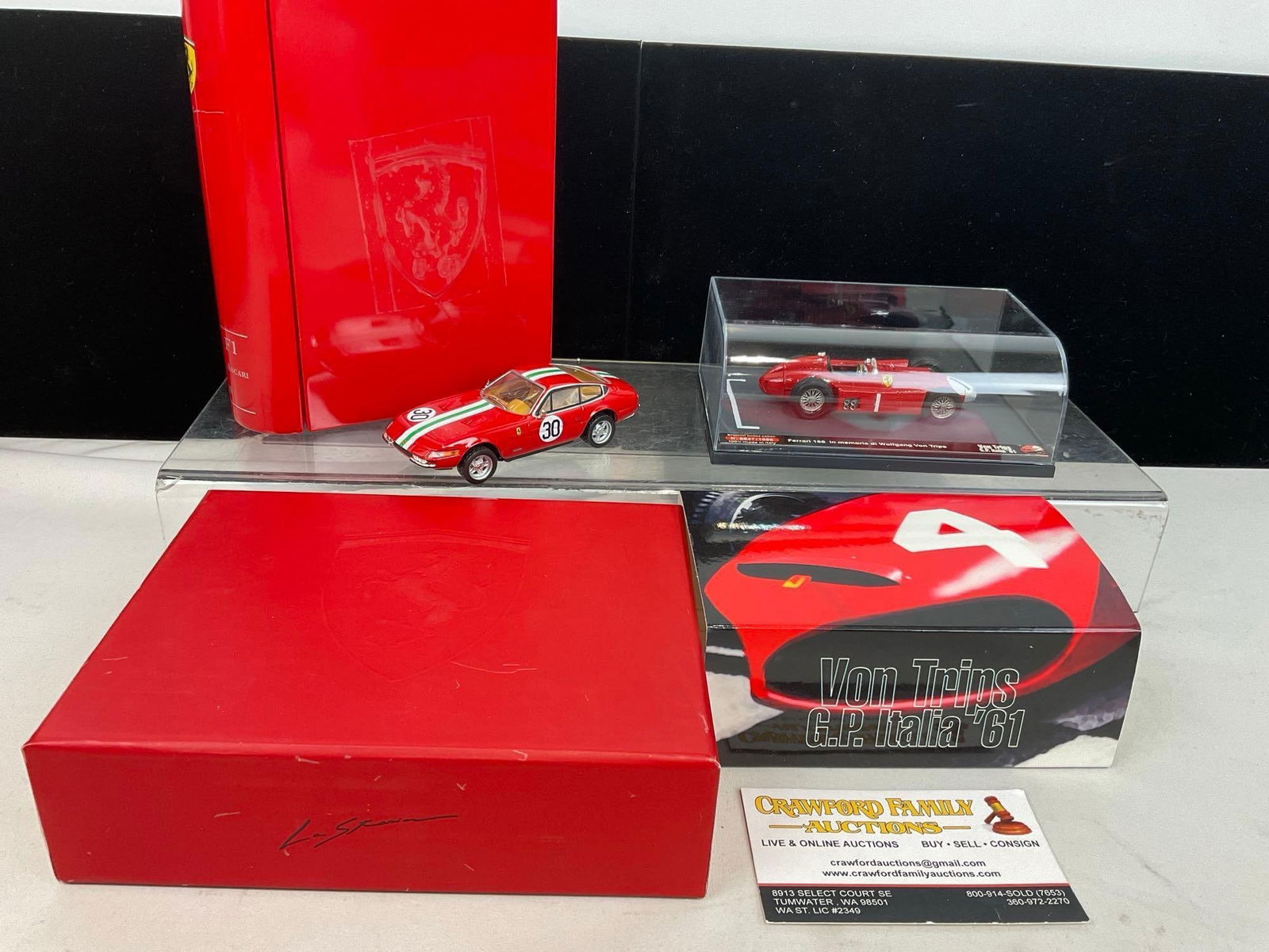 Diecast Ferrari Cars, Brumm 156 in Memoria di Wolfgang Von Trips & Hot Wheels Daytona 365 GTB w/c... (1 of 7)