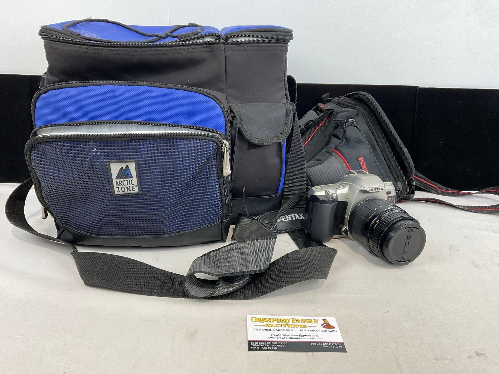 Pentax ZX-7 Camera w/ 70-300mm LDO Macro Lens & Sigma Zoom 28-80mm 1:3.5-5.6, in Arctic Zone cooler (1 of 5)