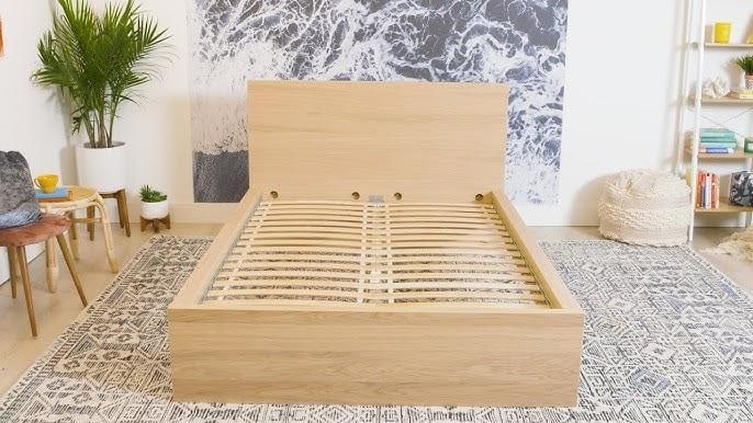 NIB never assembled IKEA King size Malm bedframe w/ Luroy slats & Skorva Metal support (1 of 4)