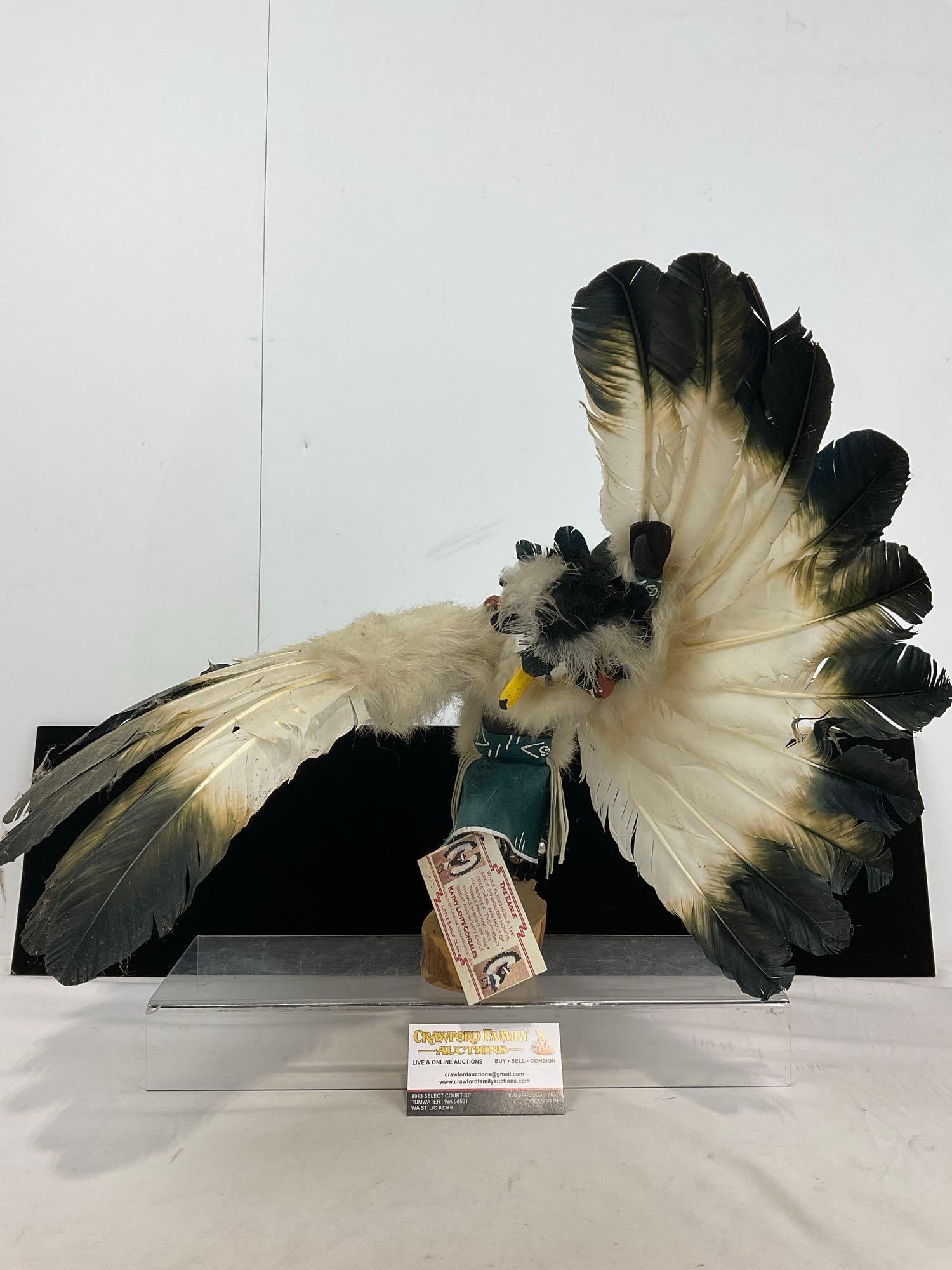 Handmade Native American Kachina Doll titled Pueblo of Laguna, Motion Eagle, by Kathy Heate 99 (1 of 6)