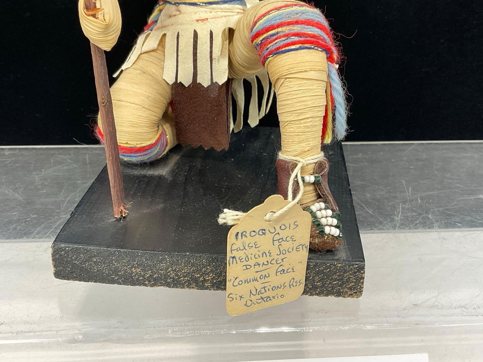 Native American Iroquois False Face Medicine Society Dancer Common Face, 6 Nations Res. Ont. Canada - 3