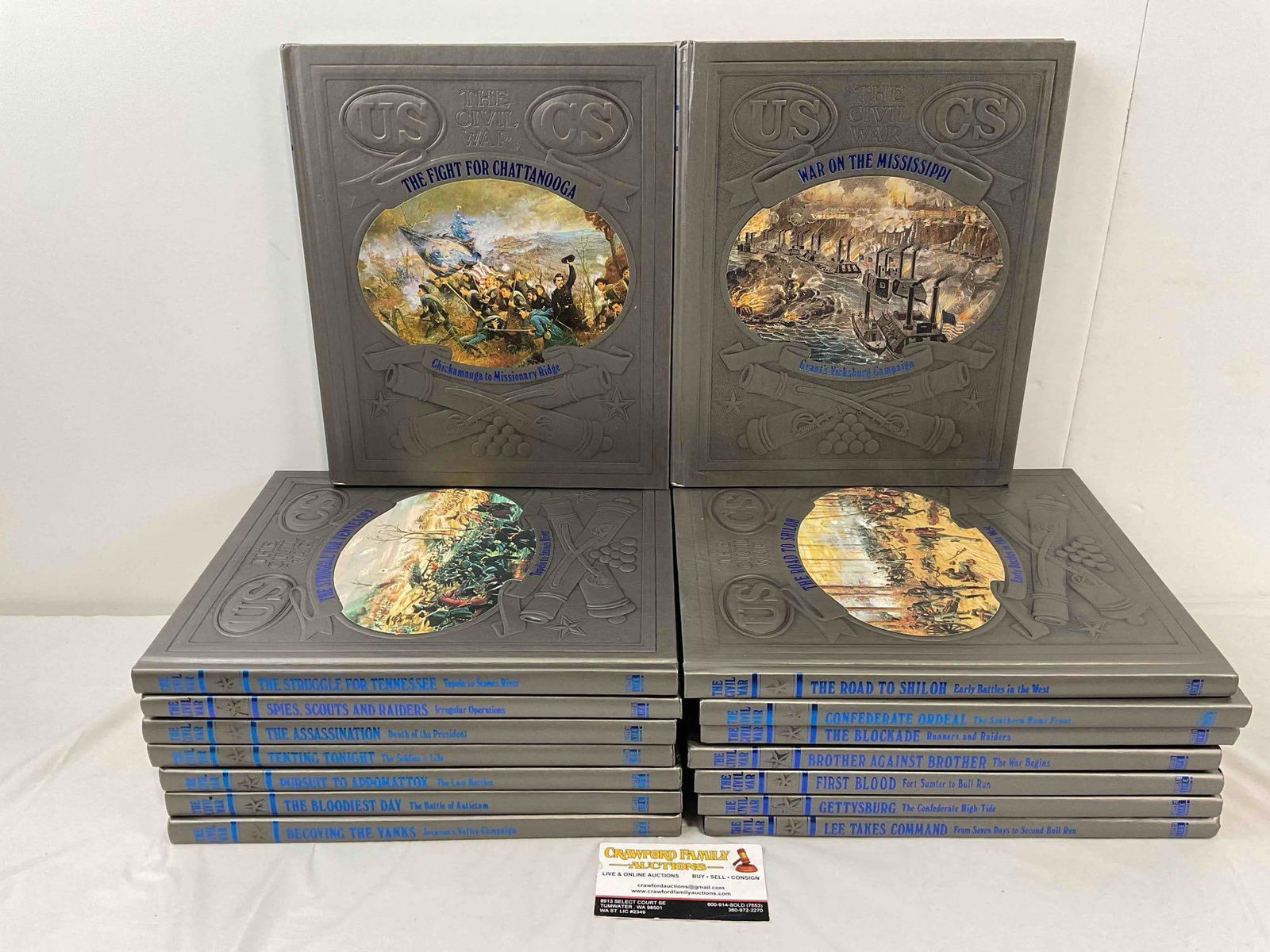 16 pcs Vintage Time Life Books The Civil War Hardcover Volume Set. Very Good Condition. See pics. (1 of 6)