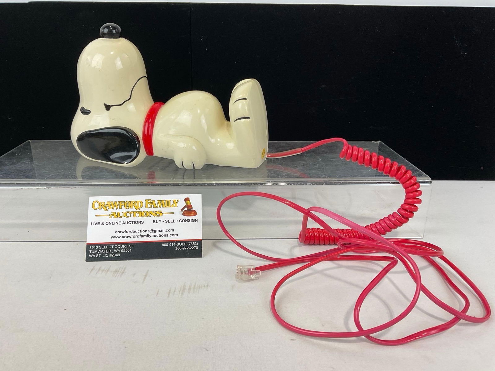 Vintage Snoopy Phone Handset, 8h x 4w x 6d inches (1 of 5)